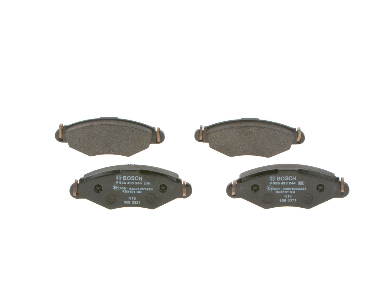 BOSCH BP1542 Bremsbeläge