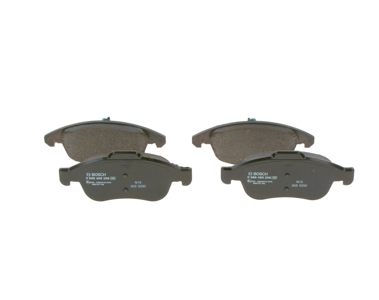BOSCH 0 986 495 258 Plaquettes de frein avant et arrière Citroën BERLINGO 2015