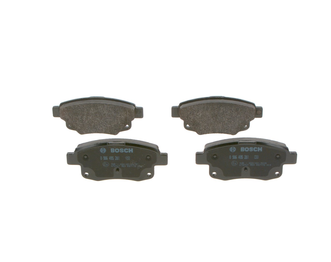 BOSCH BP1565 Fékbetét készlet, tárcsafék