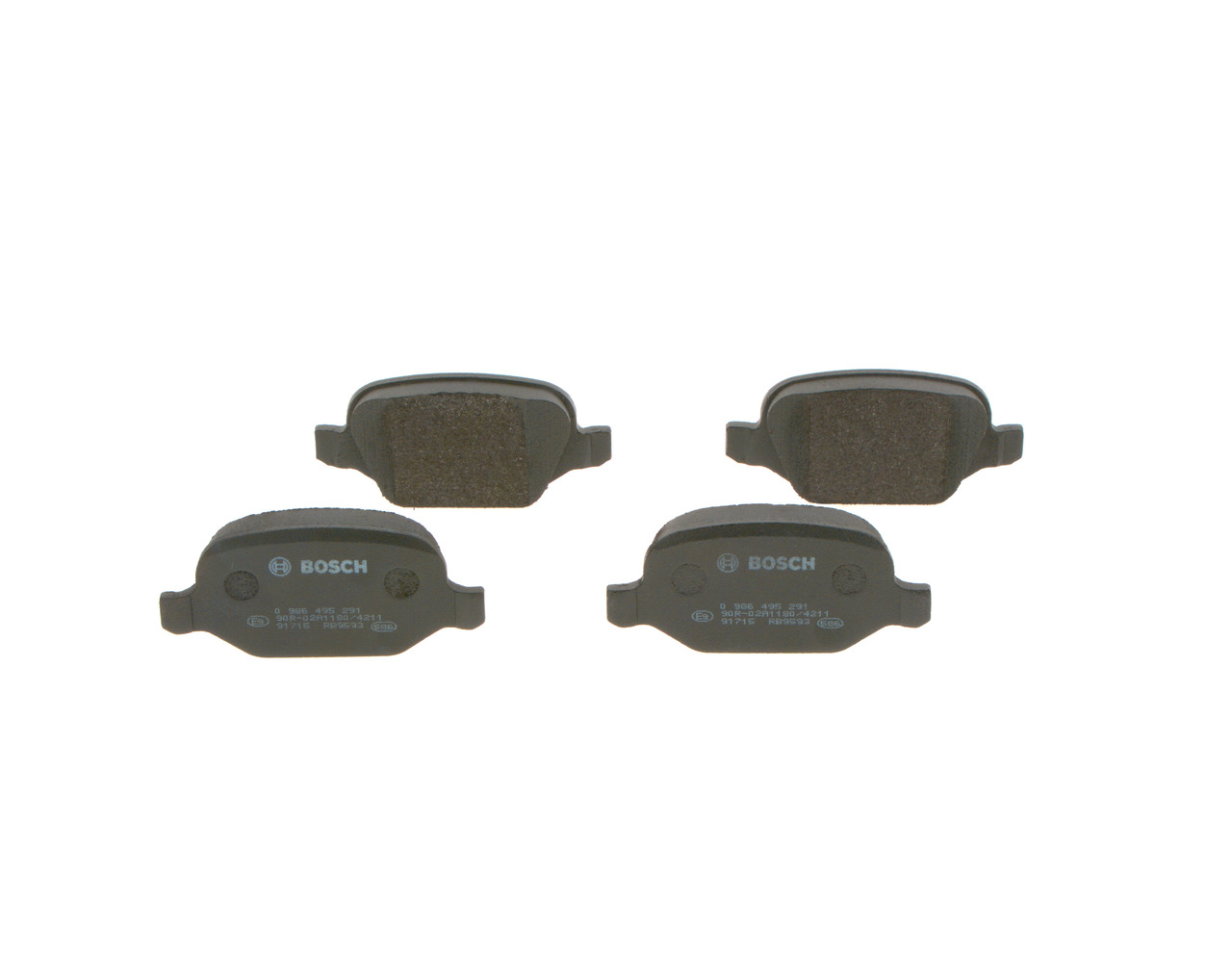 BOSCH BP1657 Kit pastiglie freni