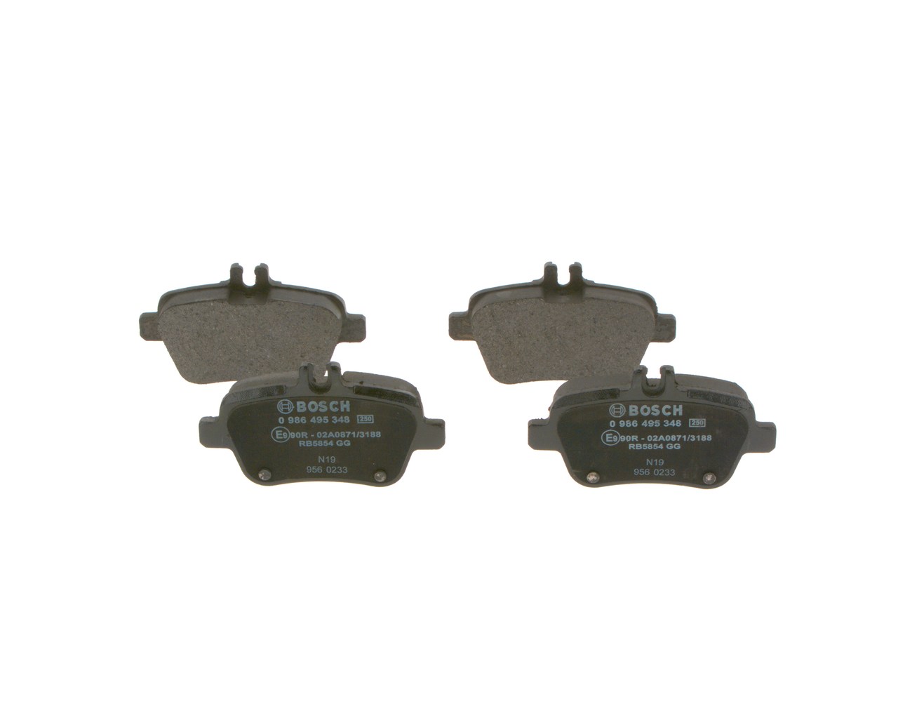 Kit pastiglie freni 0 986 495 348 BOSCH 007 420 9620 INFINITI
