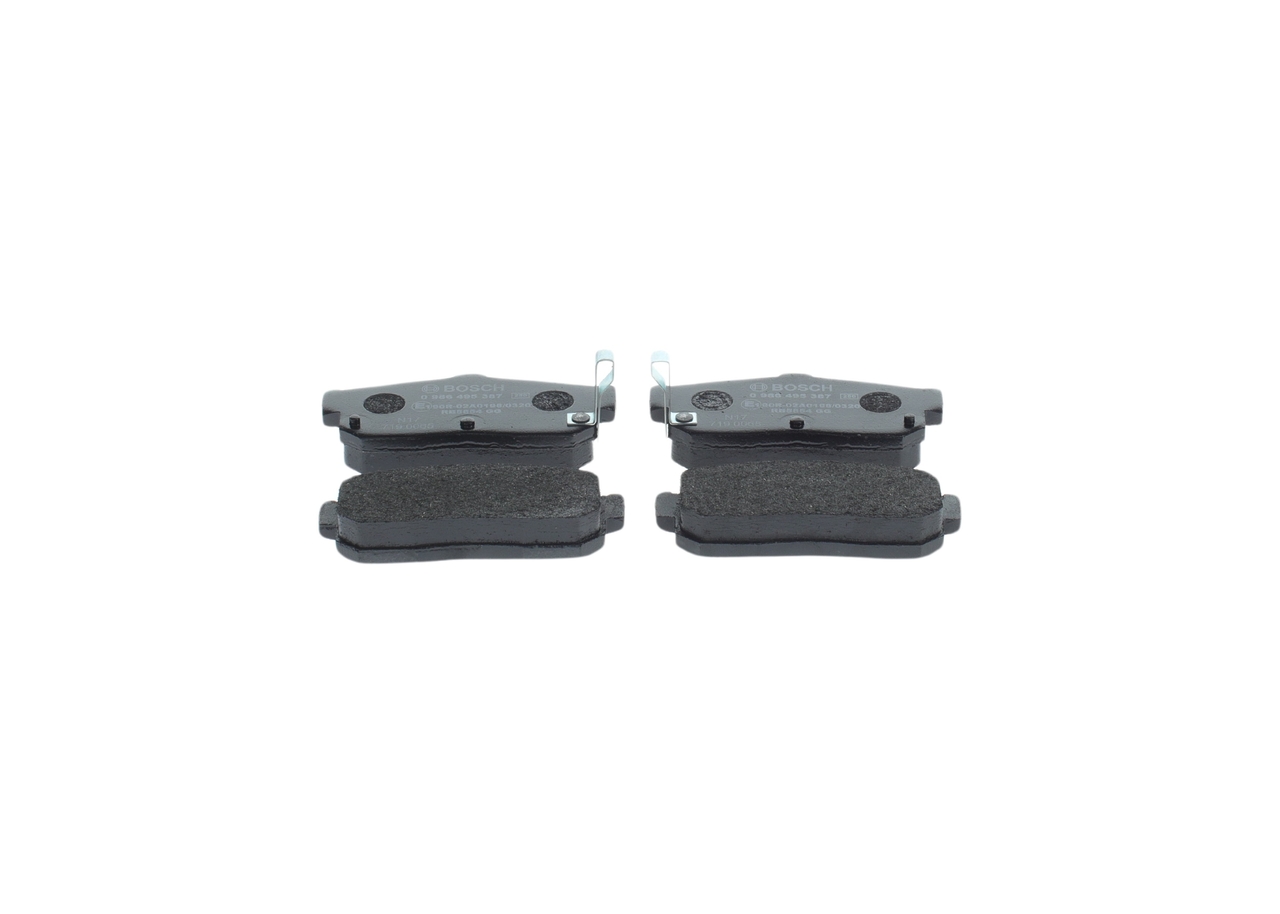 Brzdové doštičky/platničky 0 986 495 387 BOSCH 440603Y590 NISSAN