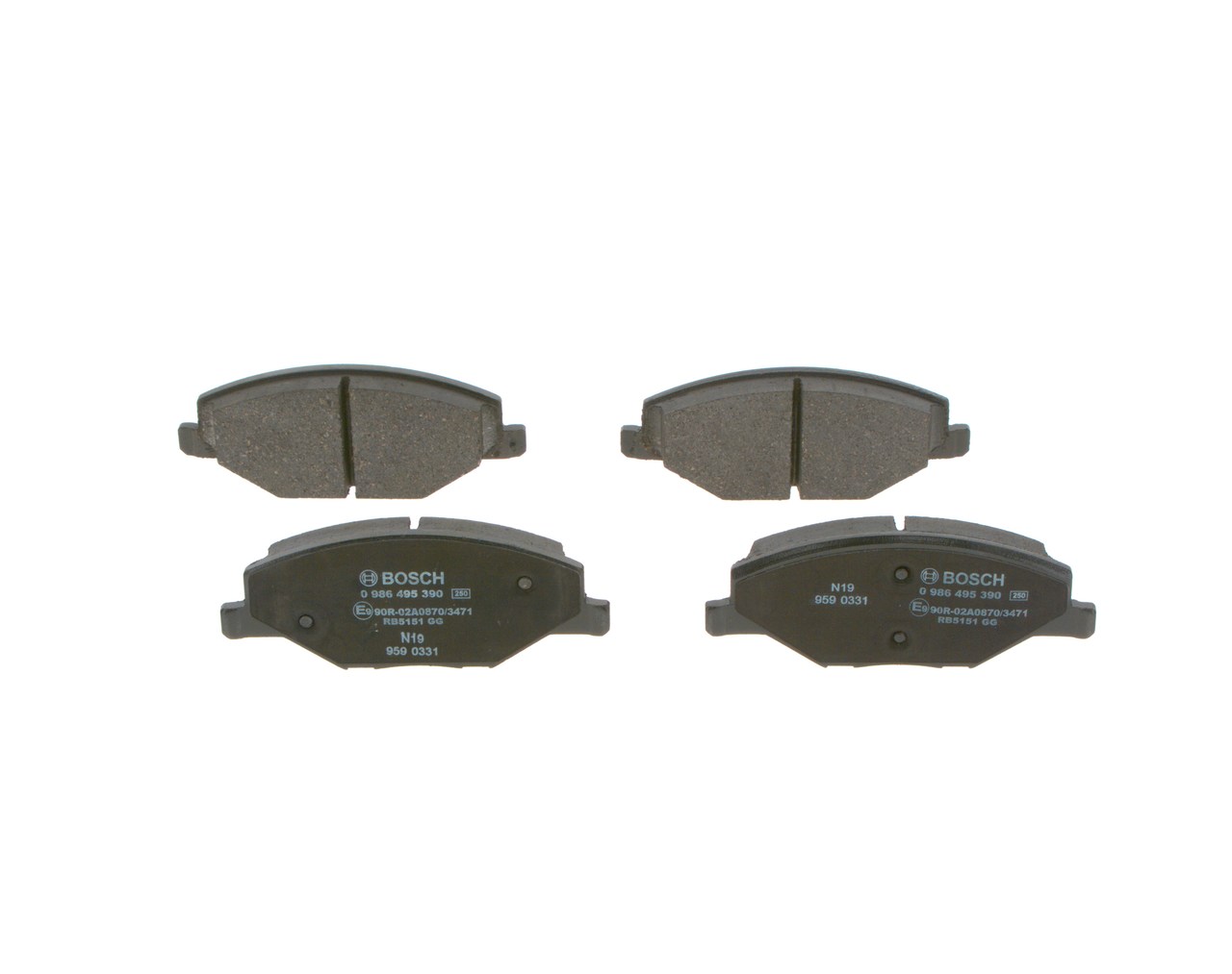 BOSCH BP1756 Bremsbeläge