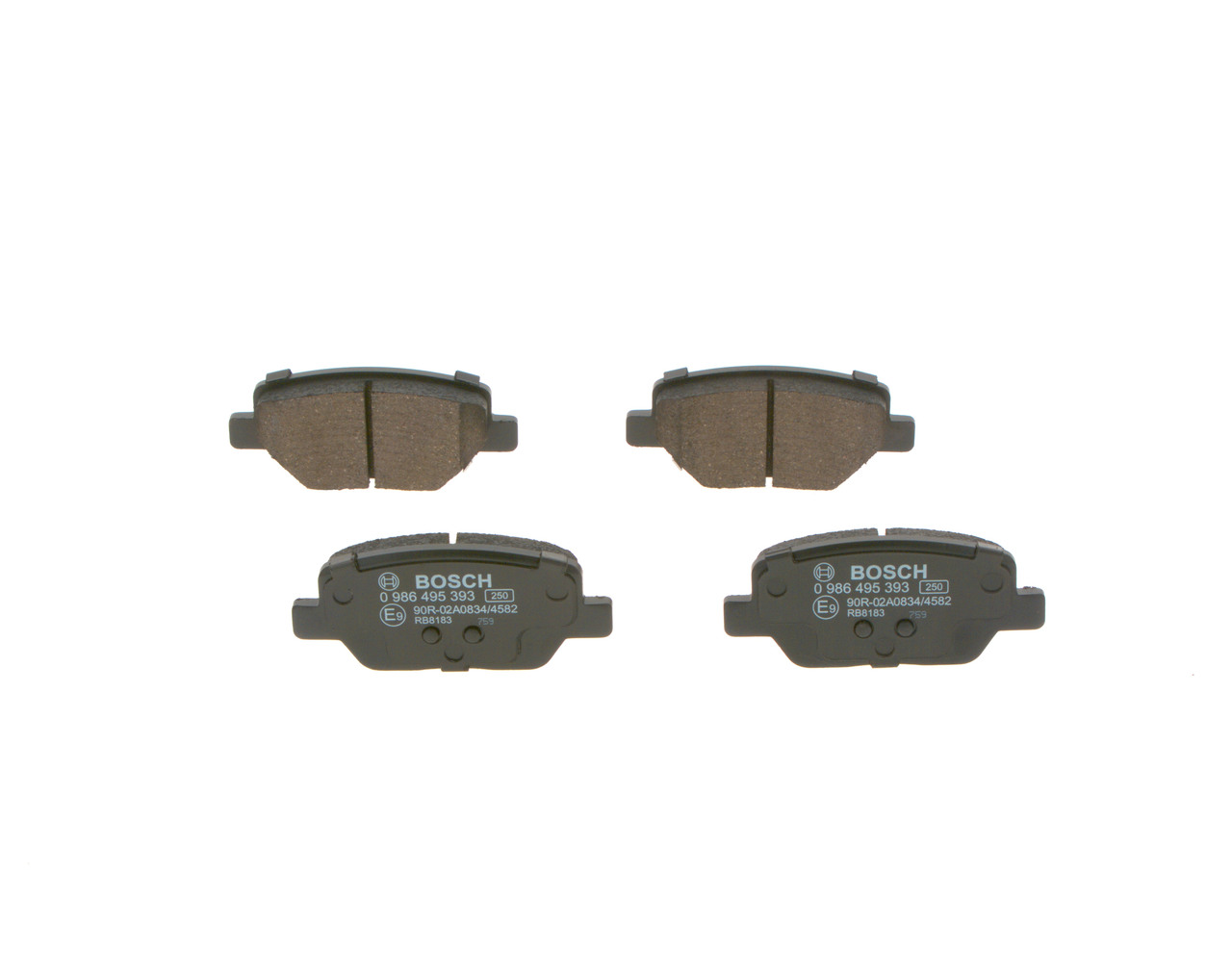 BOSCH 0 986 495 393 Remblokkenset voor schijfrem FIAT TIPO 2023