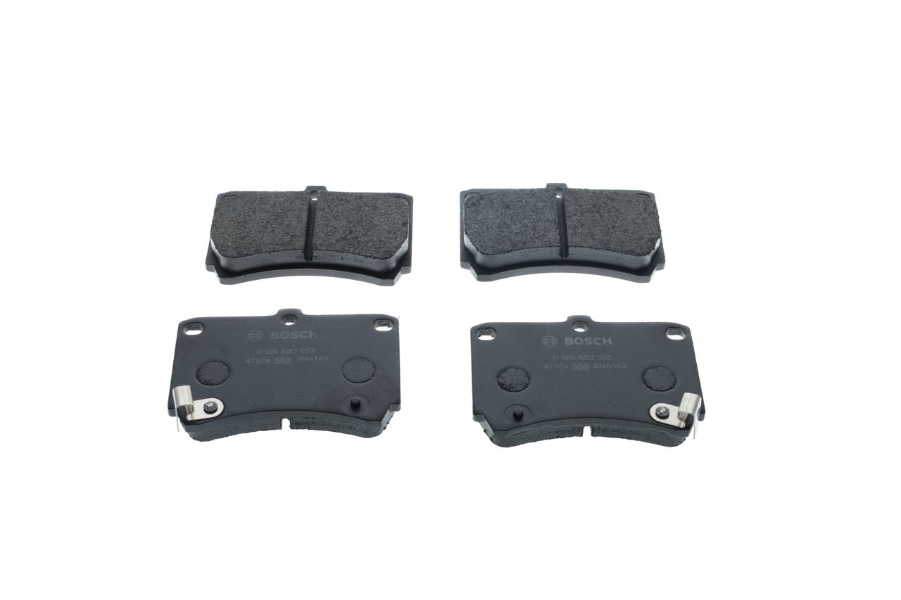 Bremsbeläge 0 986 AB2 053 BOSCH B2YB-33-23Z MAZDA