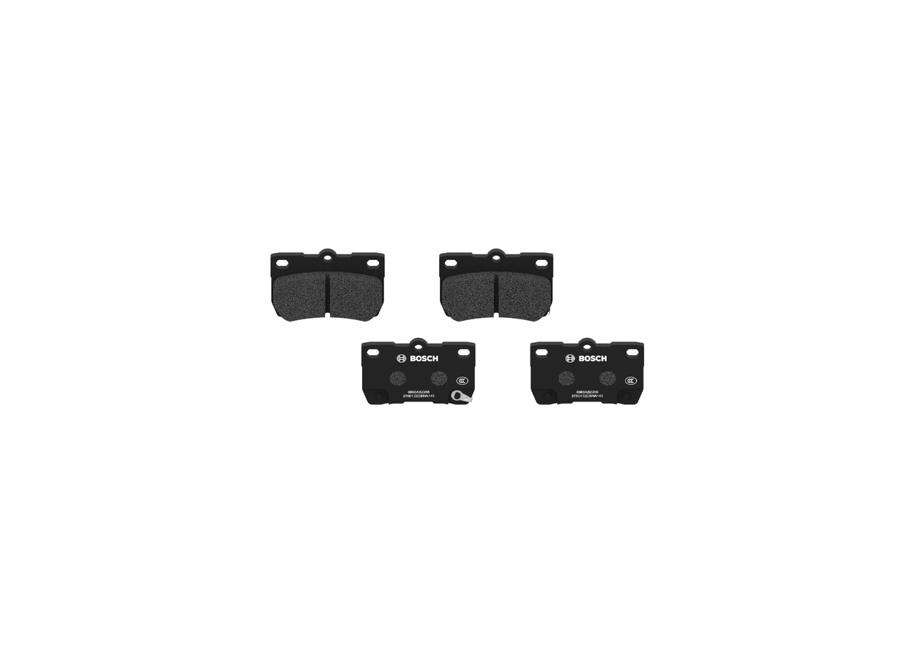 BOSCH 0 986 AB2 265 Remblok LEXUS IS C (XE20) 250 (GSE20) 215 Pk Benzine prijs