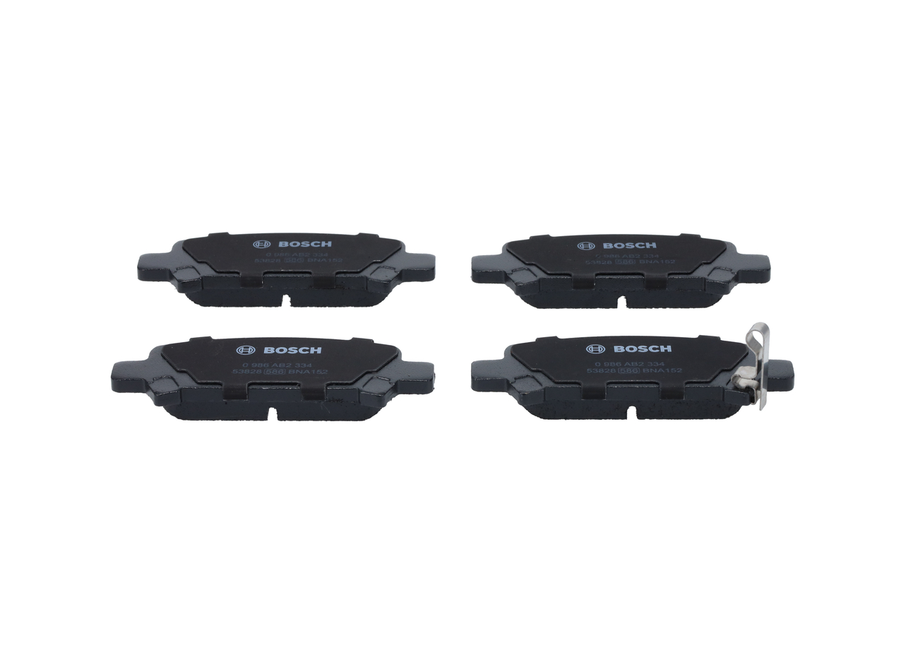 BOSCH 0 986 AB2 334 Disc pads Subaru Outback 2 2.0 AWD 125 hp Petrol 1998