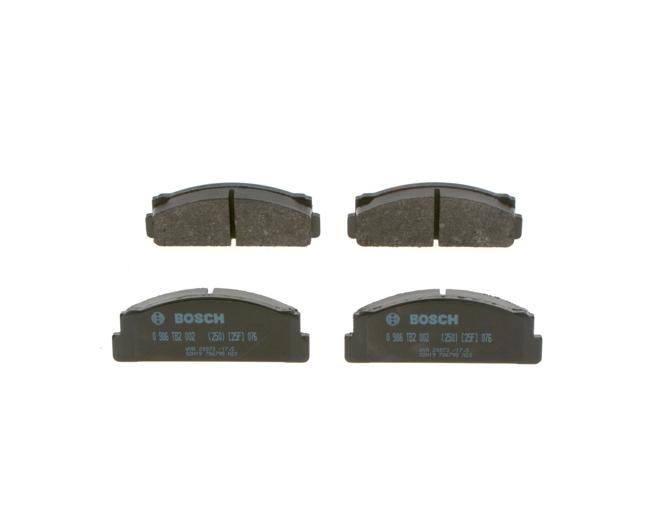 Bremseklodser 0 986 TB2 002 BOSCH 8 220 30 73 MERCEDES-BENZ