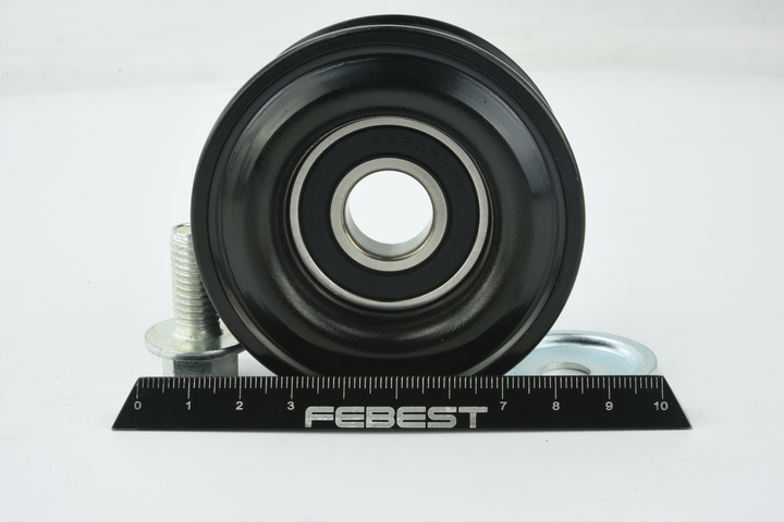 FEBEST 0587-BK Feszítőgörgő, hosszbordás szíj
