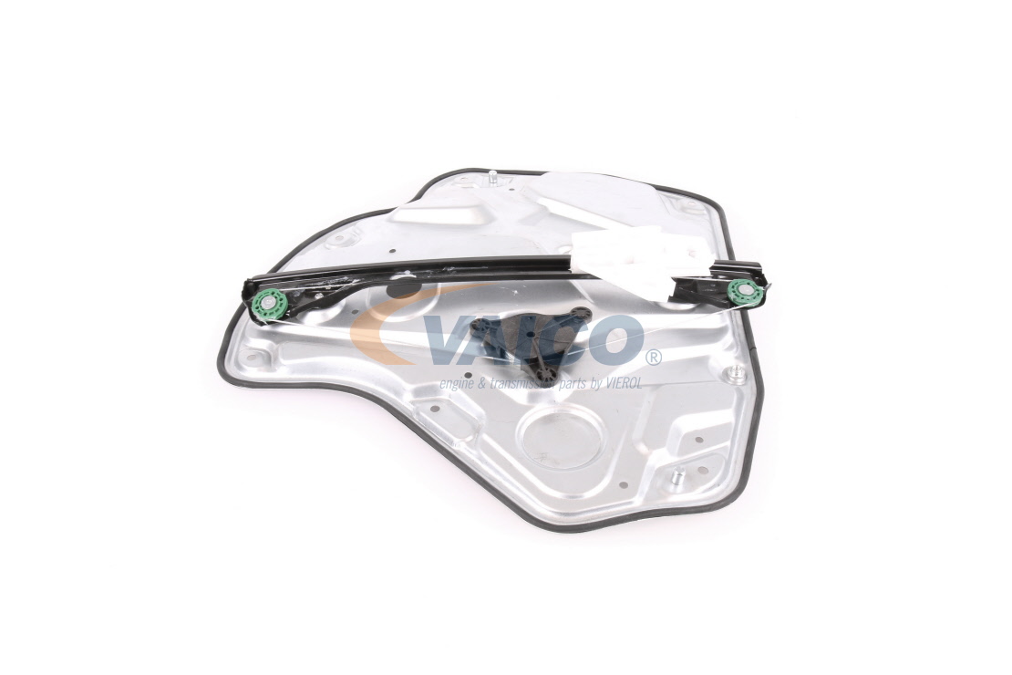 VAICO V10-1851 Window regulator Original VAICO Quality, Right Rear, Operating Mode: Electric, without electric motor, with bolted-on plate-image-866917