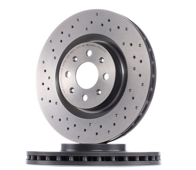 BREMBO 09.8004.3X Sportremschijven ABARTH Punto (199) 1.4 (199.BX) 145 Pk Benzine prijs