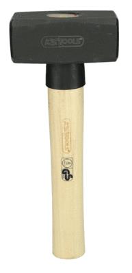 KS TOOLS 142.5150 Fäustel Breite Hammerbahn: 45mm, Gewicht: 1600g, Holz (Hickory), Länge: 280mm