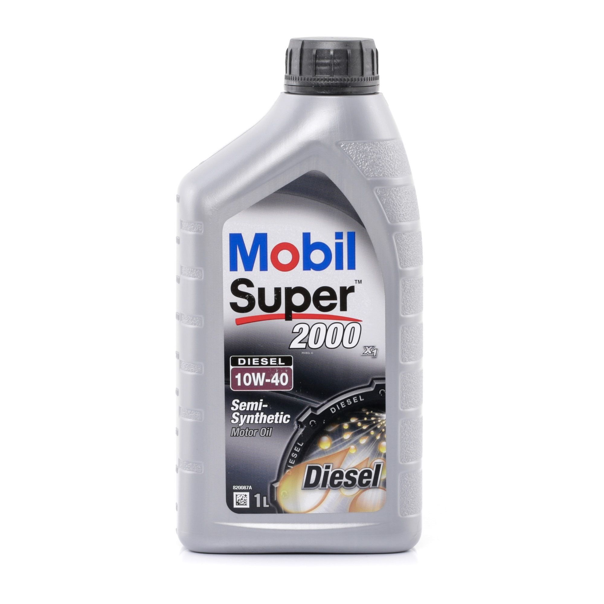 Side view of MOBIL 150868 Engine oil 10W-40, Capacity: 1l, Part Synthetic Oil