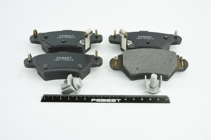 FEBEST 1801-CORCR Bremsbeläge Opel Corsa C 1.6 (F08, F68) 92 PS Benzin Kosten