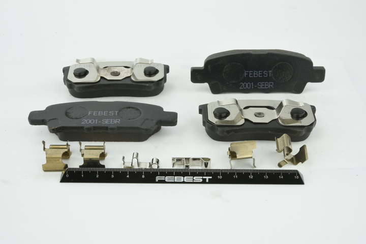 FEBEST 2001-SEBR Piduriklotsid MITSUBISHI Lancer VIII Hatchback (CX_A) 2.0 Ralliart 250 hj Bensiin hind