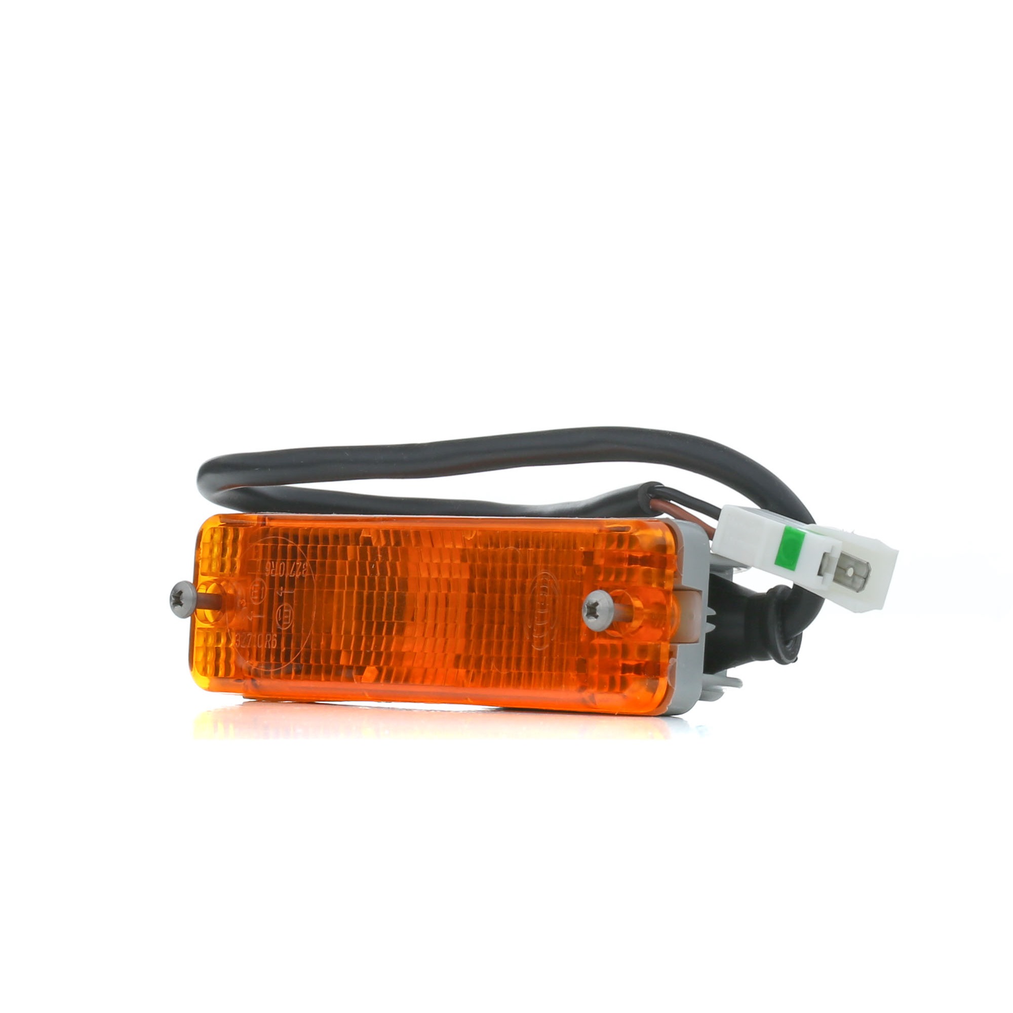 Side view of HELLA 2BA 002 939-171 Turn Signal Right Front, without bulb, yellow (amber)