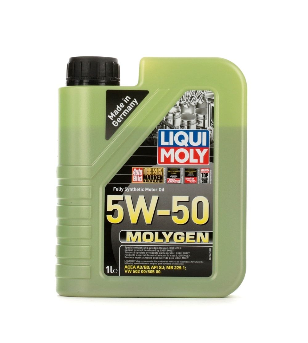 Side view of LIQUI MOLY 2542 Engine oil 5W-50, Capacity: 1l, Synthetic Oil