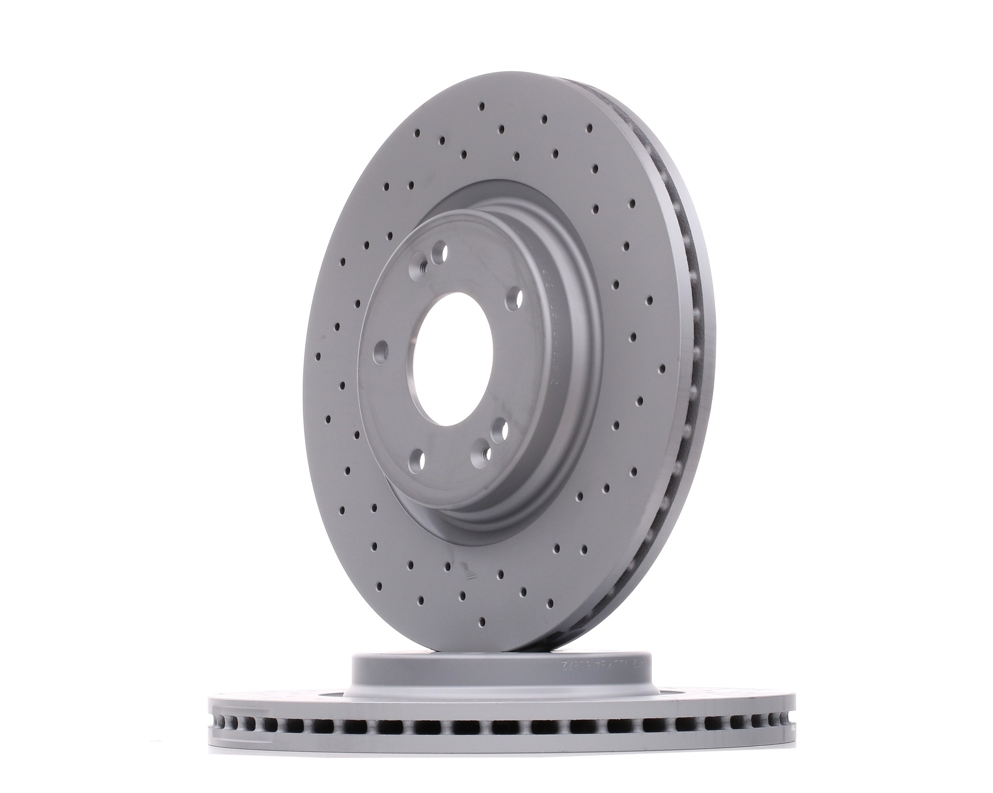 ZIMMERMANN 285.3531.52 Brake disc Front Axle, Perforated, Coated-image-9432305