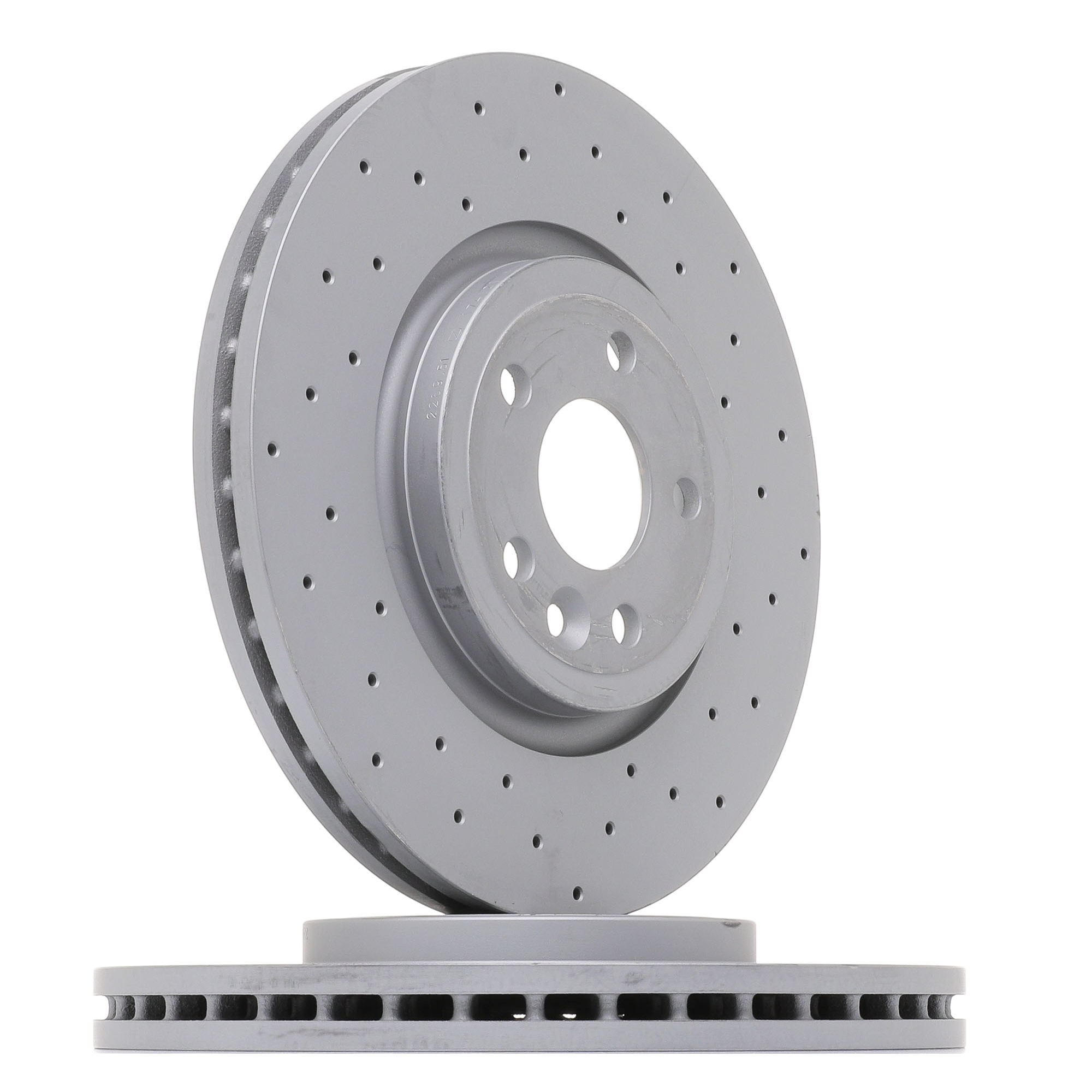 ZIMMERMANN 290.2269.52 Brake disc Front Axle, Perforated, Coated, High-carbon-image-9437603