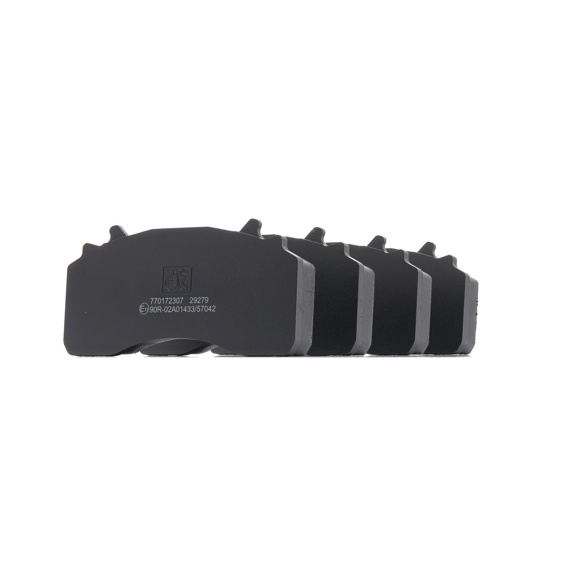 Side view of DT Spare Parts 3.96408 Brake pad set Front Axle