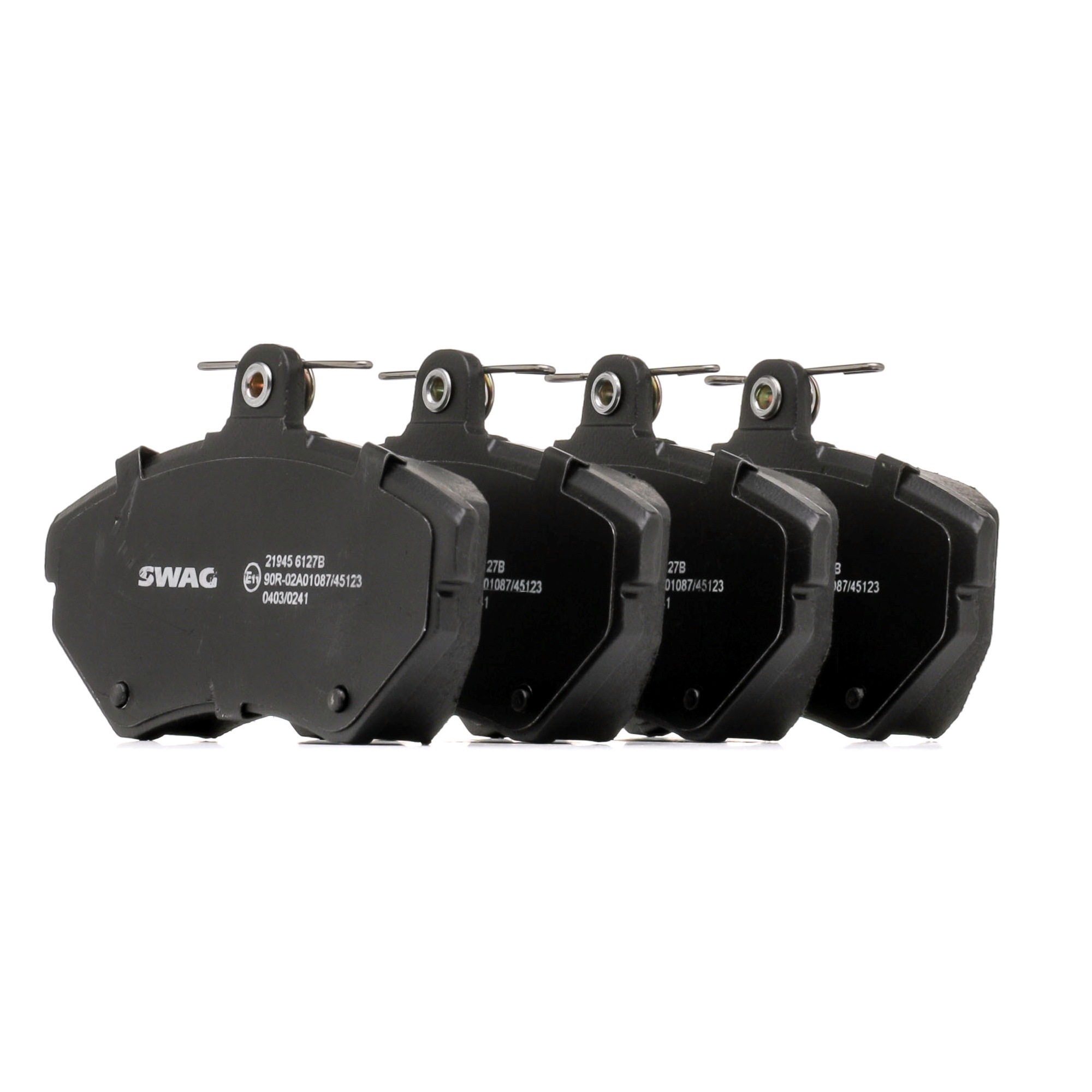 SWAG 30 91 6336 Brake pad set Front Axle, excl. wear warning contact, with bolts/screws-image-9467518