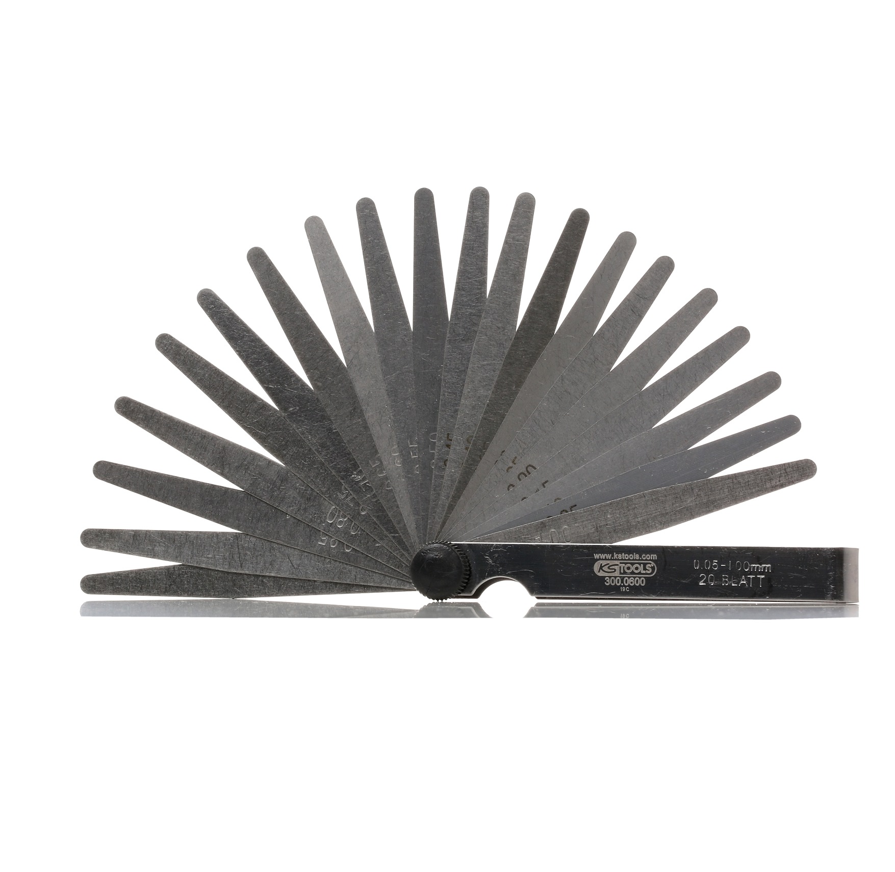 KS TOOLS 300.0600 Feeler Gauge Number of leaves: 20mm, Measuring Range from: 0,05mm, Measuring Range to: 1,00mm-image-9476516
