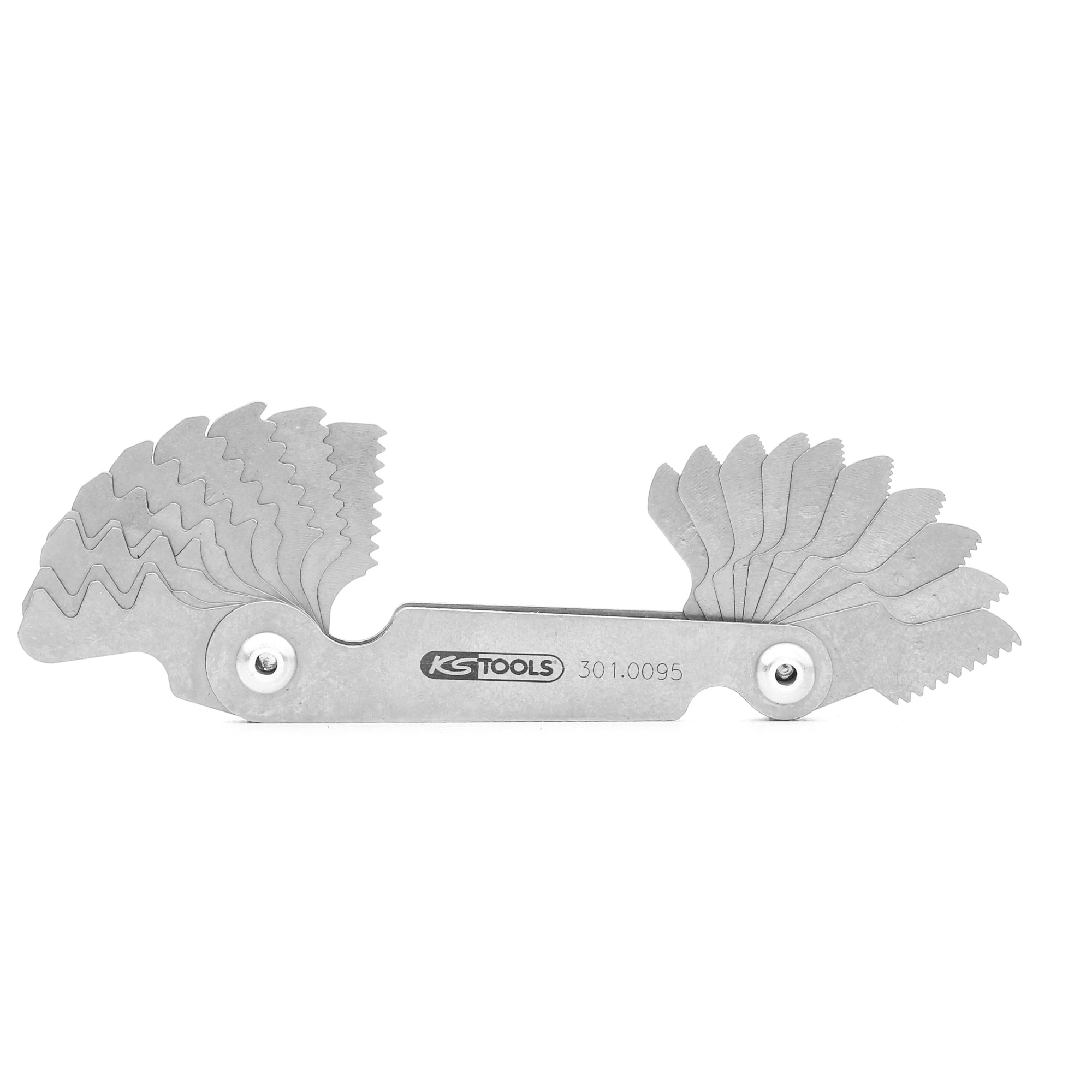 KS TOOLS 301.0095 Thread Gauge Number of leaves: 20mm, Thread Type: with metric thread, Spring Steel-image-9483275