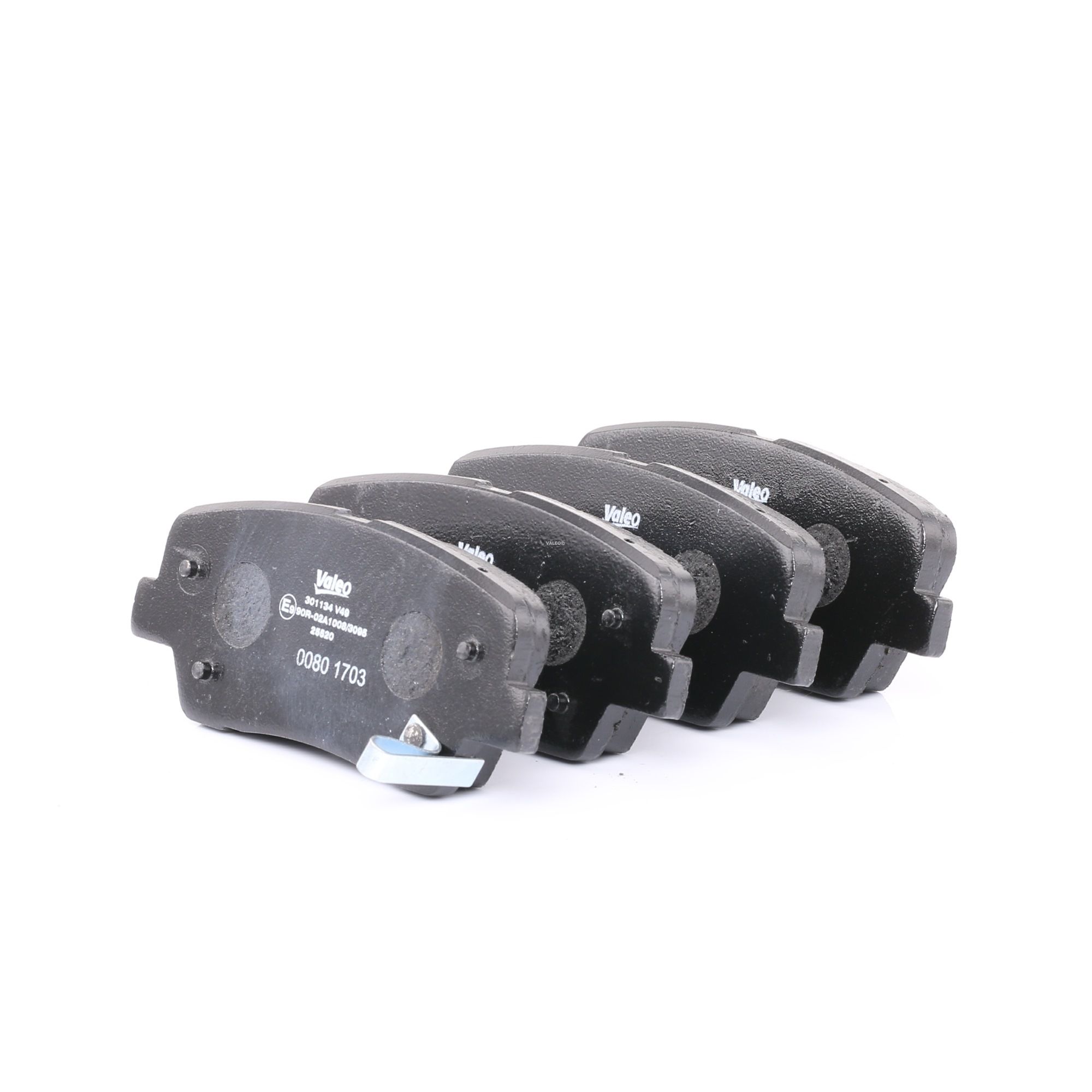 VALEO 301134 Brake pad set FIRST, Rear Axle, with acoustic wear warning, without anti-squeak plate-image-9485065