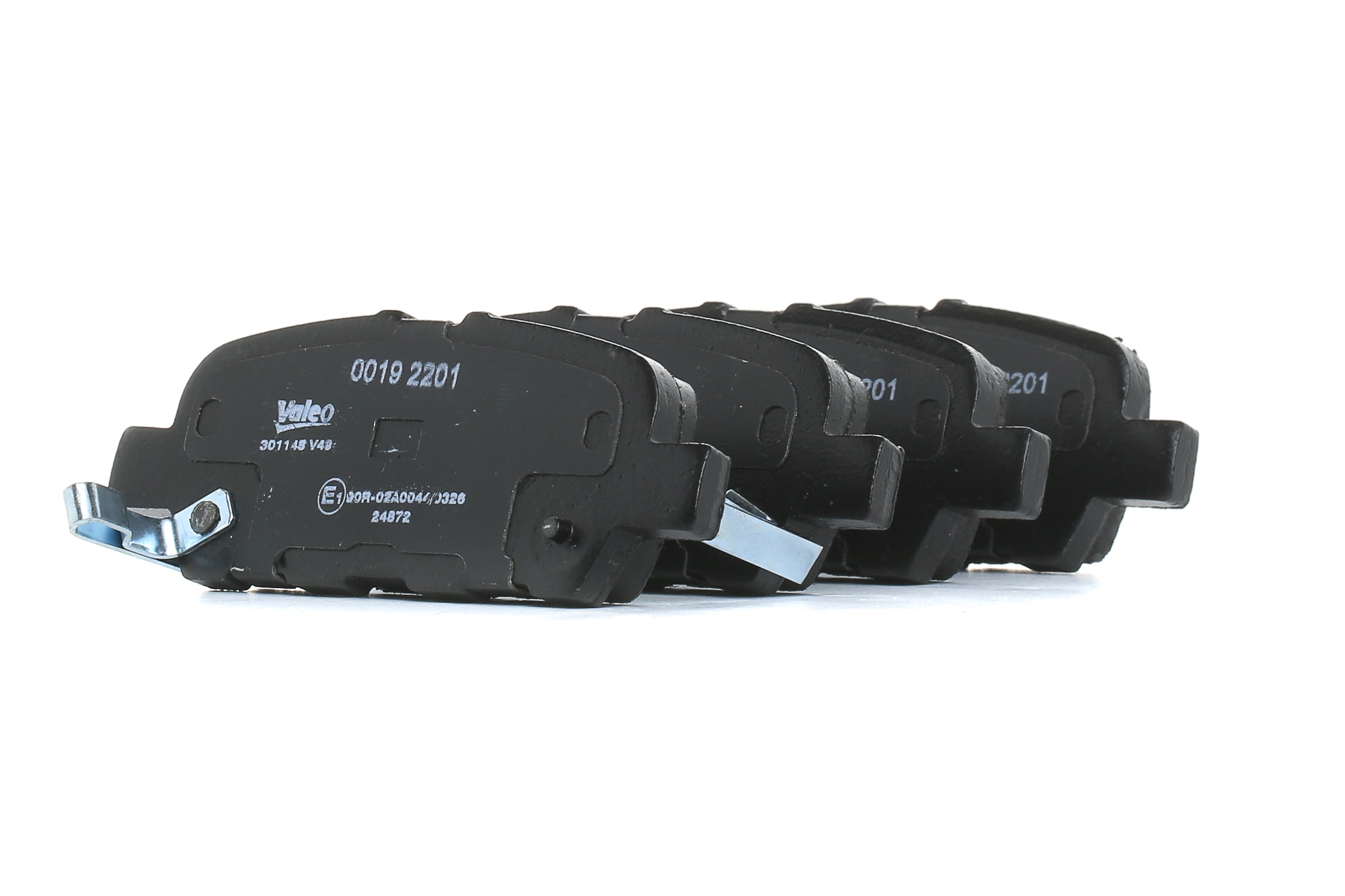 VALEO 301148 Brake pad set FIRST, Rear Axle, with acoustic wear warning, with anti-squeak plate-image-9485112