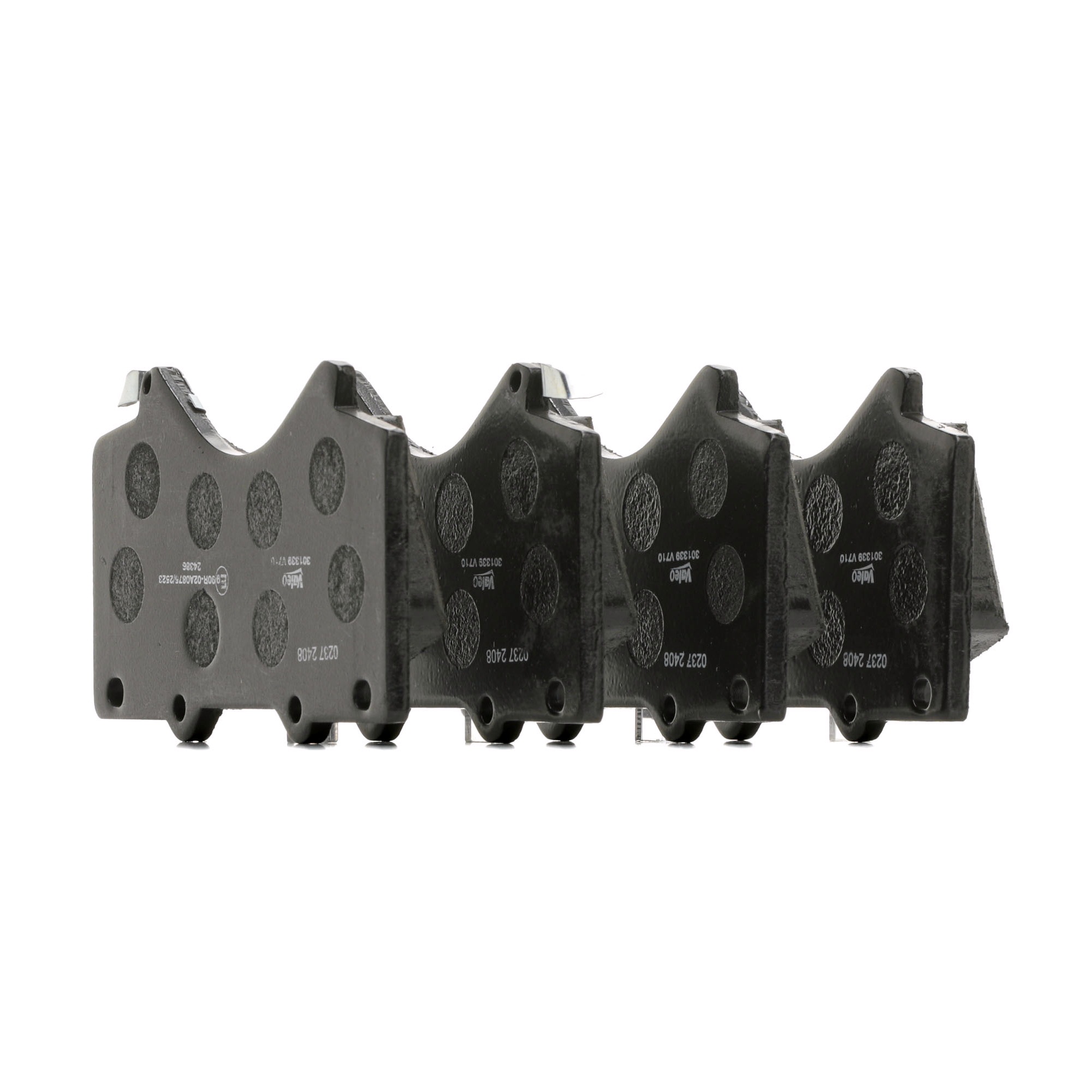 VALEO 301339 Brake pad set ESSENTIAL Front Axle, with acoustic wear warning, without anti-squeak plate-image-9487106