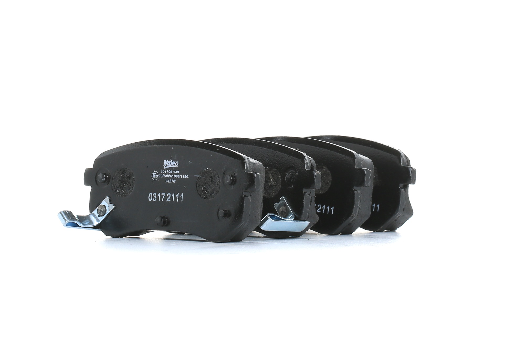 VALEO 301706 Brake pad set FIRST, Rear Axle, with acoustic wear warning, without anti-squeak plate-image-9489103