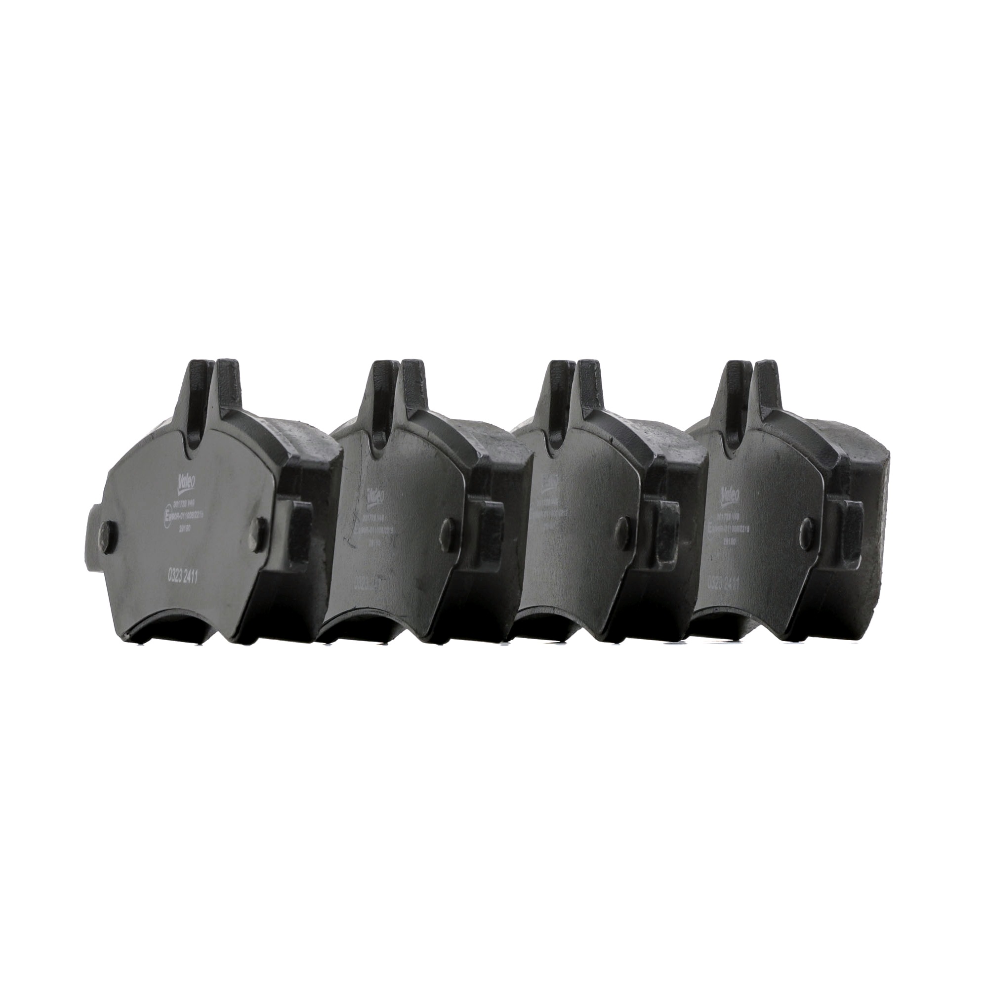 VALEO 301728 Brake pad set FIRST, Rear Axle, without integrated wear sensor, with anti-squeak plate-image-9489218