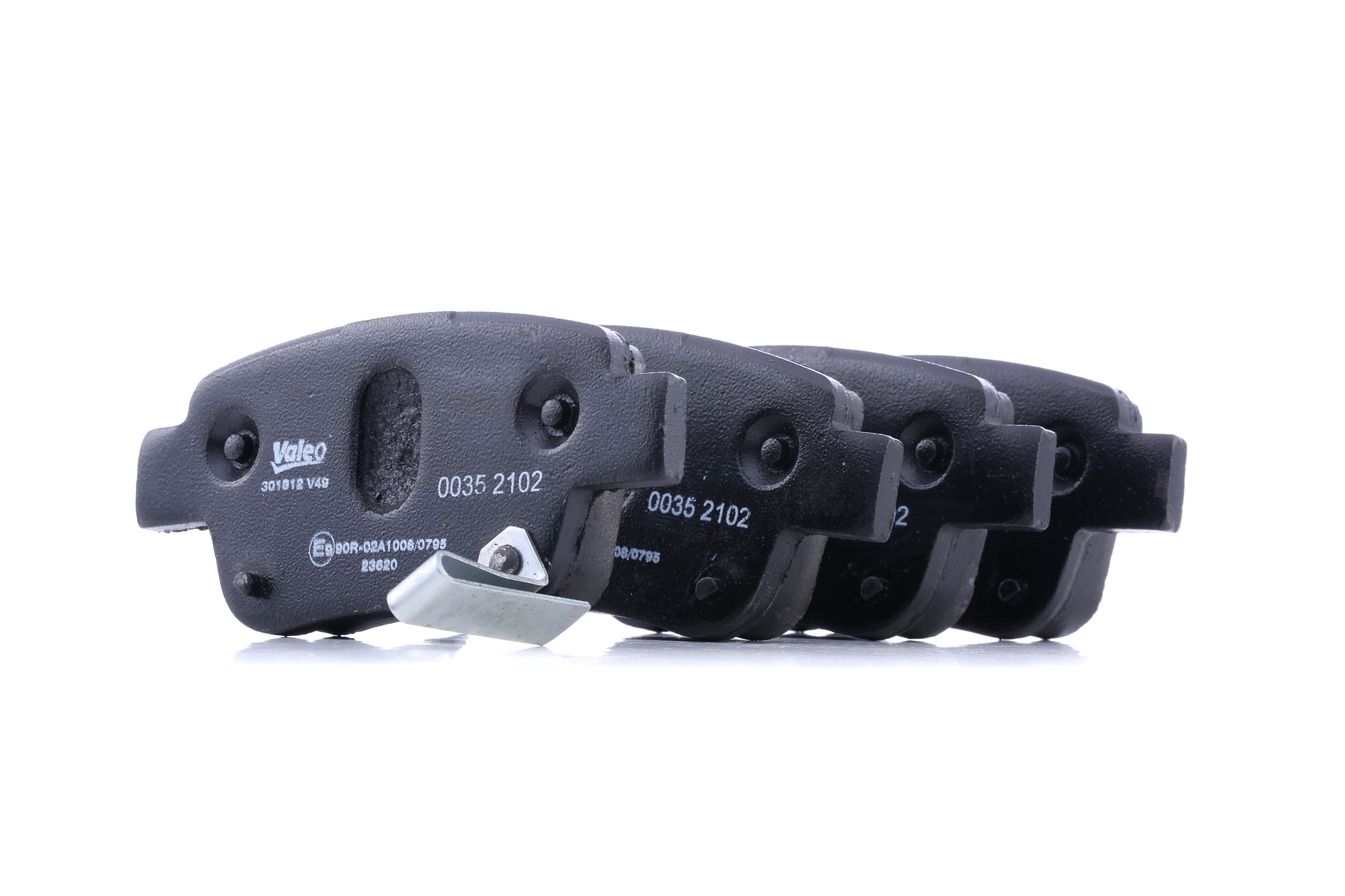 VALEO 301812 Brake pad set FIRST, Rear Axle, with acoustic wear warning, without anti-squeak plate-image-9489667