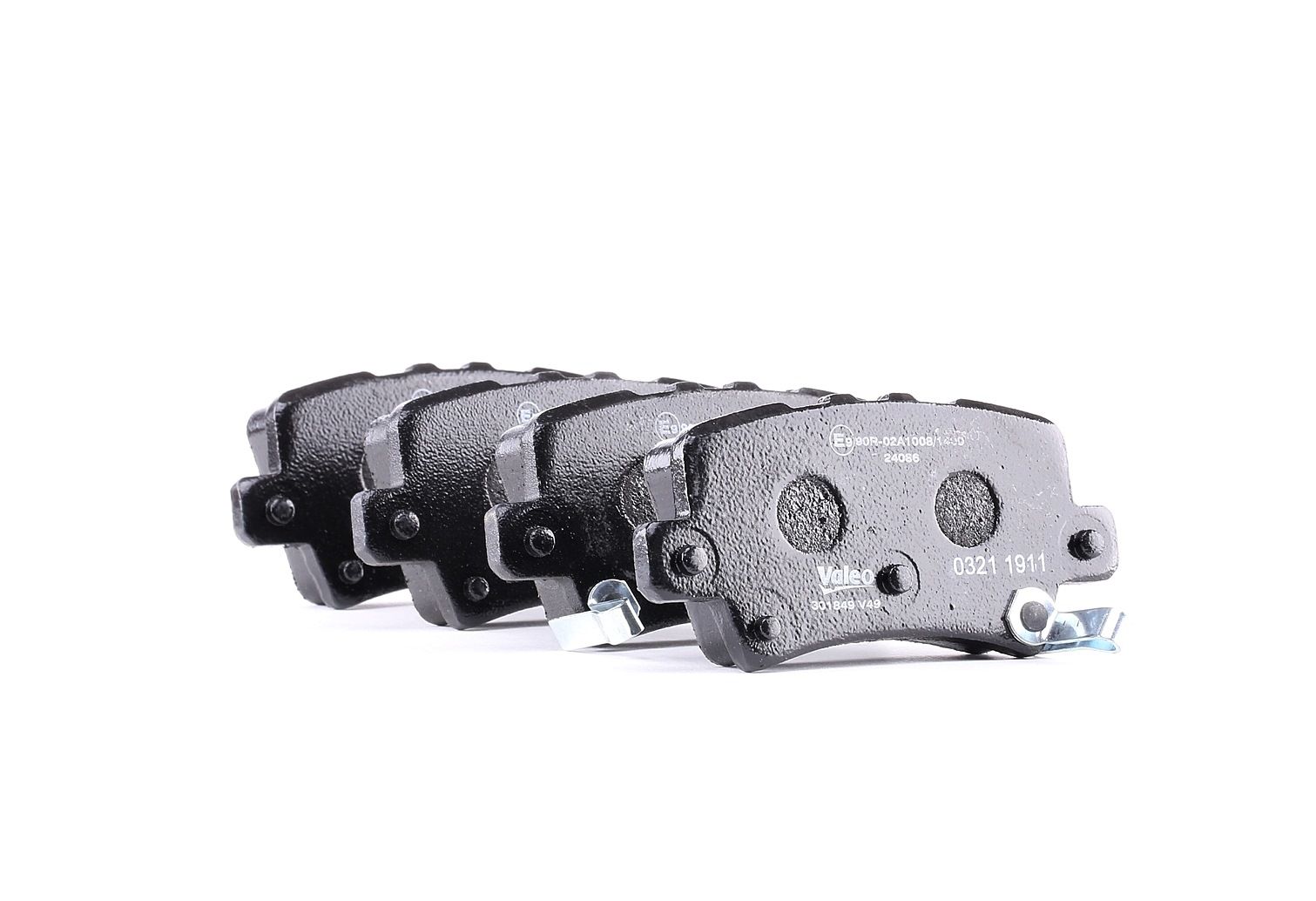 VALEO 301849 Brake pad set FIRST, Rear Axle, with acoustic wear warning, without anti-squeak plate-image-9489863