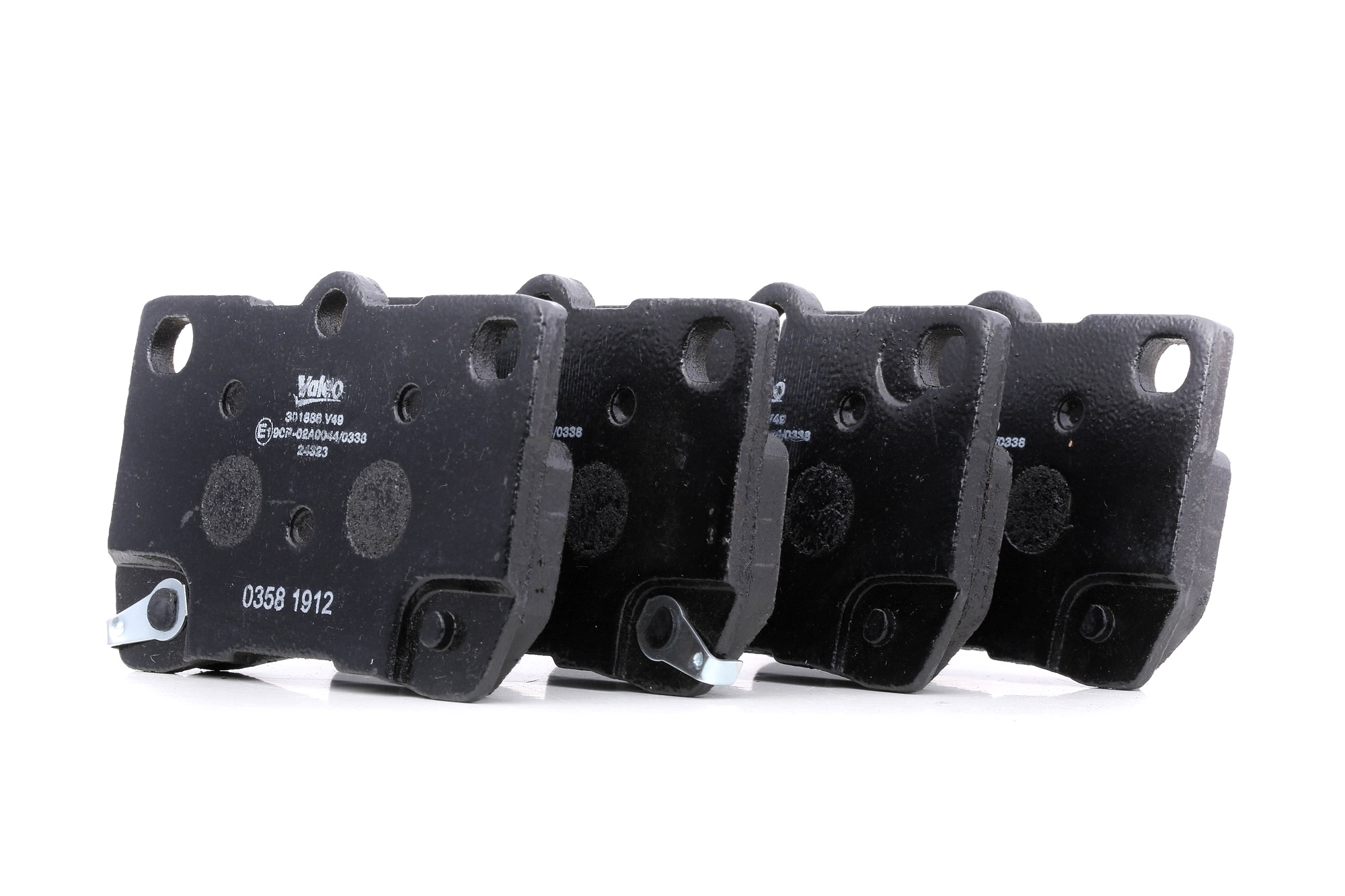 VALEO 301888 Brake pad set FIRST, Rear Axle, with acoustic wear warning, without anti-squeak plate-image-9490037