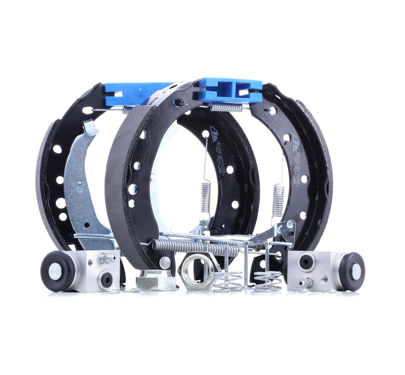 Side view of ATE 03.0520-7720.3 Brake Set, drum brakes with accessories