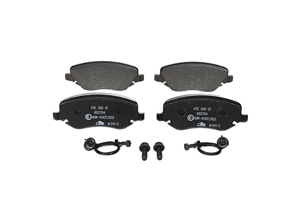 ATE 13.0460-2704.2 Brake pad set incl. wear warning contact, with brake caliper screws-image-955379