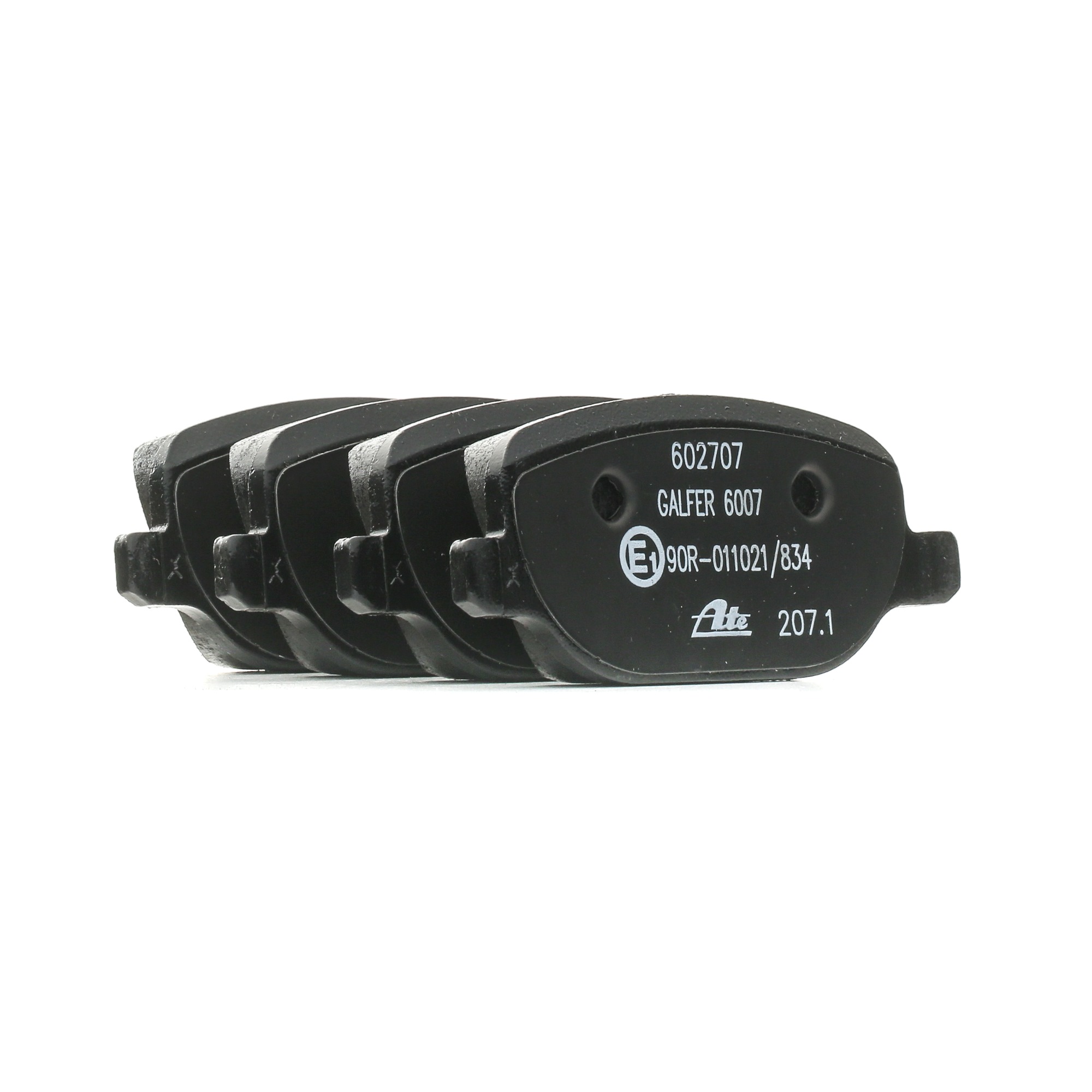 ATE 13.0460-2707.2 Brake pad set excl. wear warning contact, with brake caliper screws-image-955382