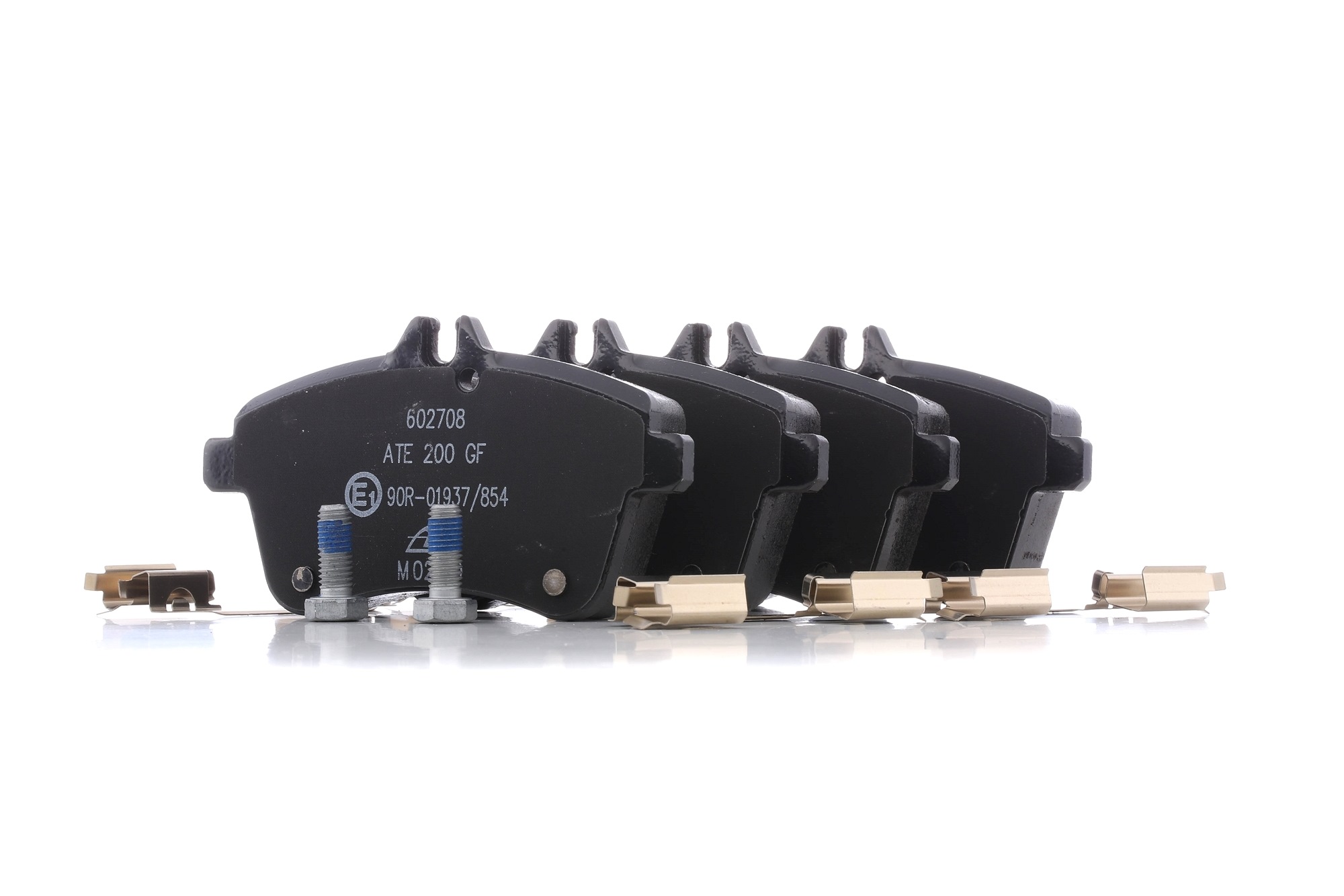 ATE 13.0460-2708.2 Brake pad set excl. wear warning contact, with brake caliper screws, with accessories-image-955383