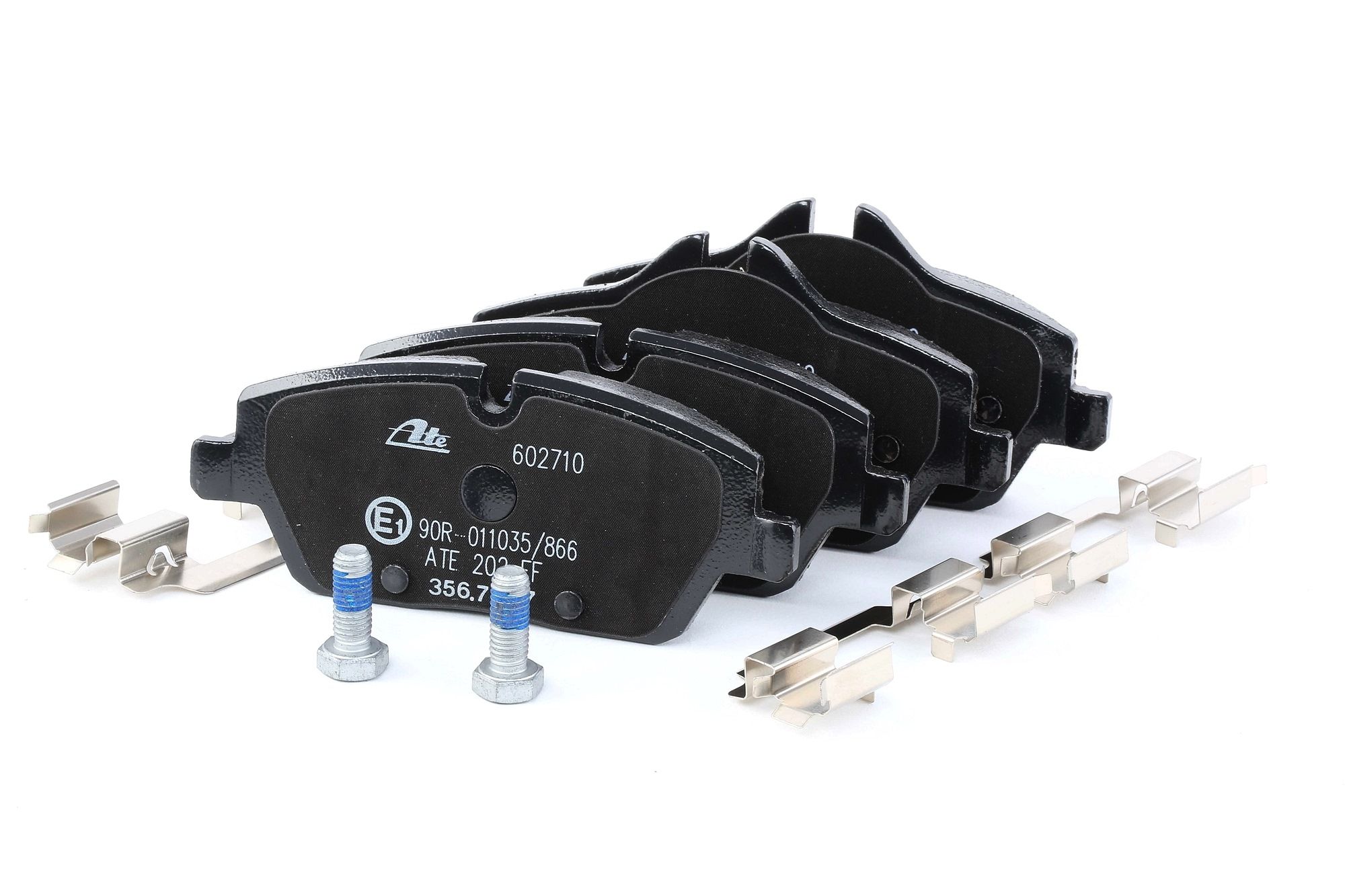 ATE 13.0460-2710.2 Brake pad set excl. wear warning contact, with brake caliper screws, with accessories-image-955385