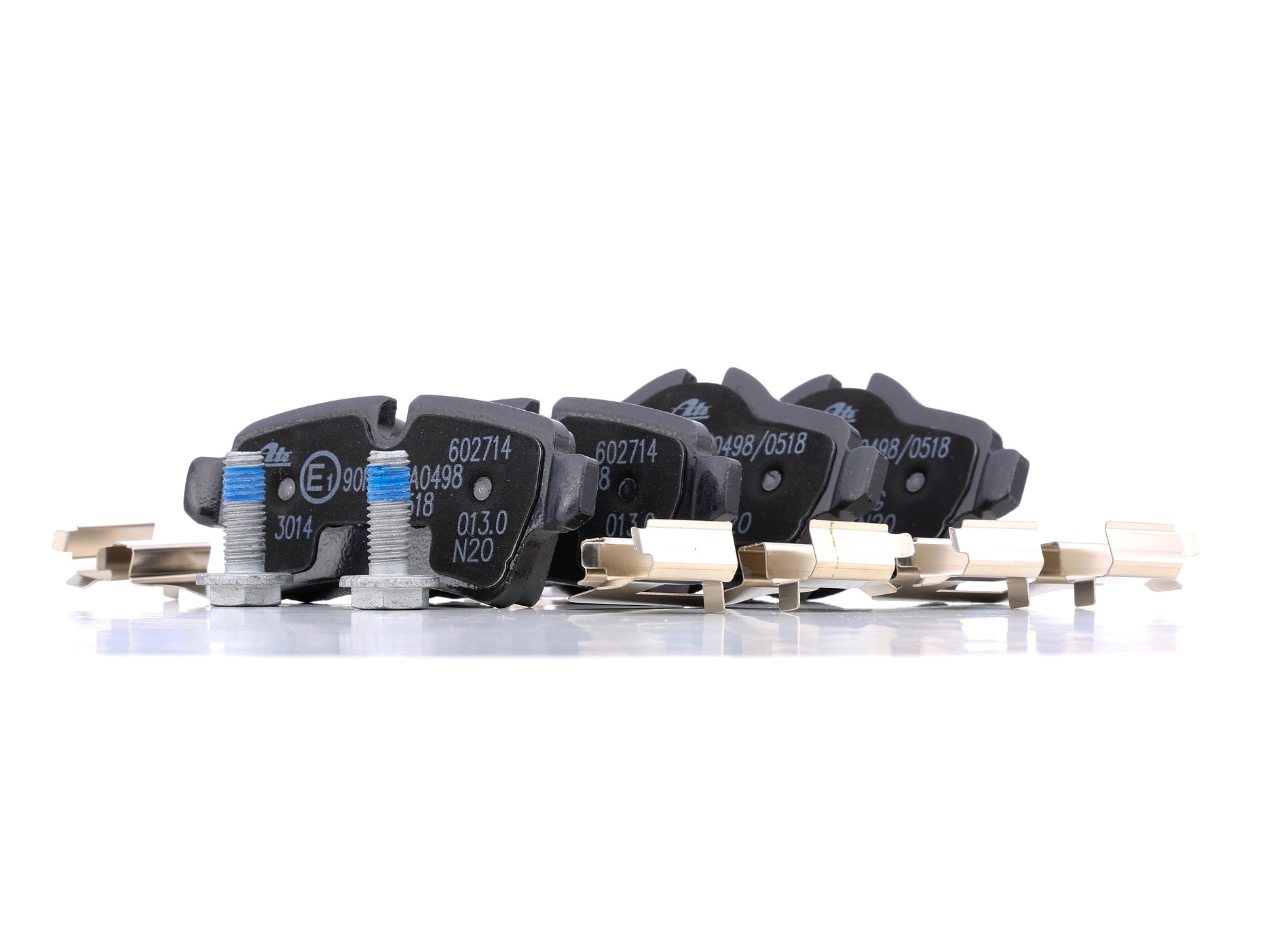 ATE 13.0460-2714.2 Brake pad set excl. wear warning contact, with brake caliper screws, with accessories-image-955389