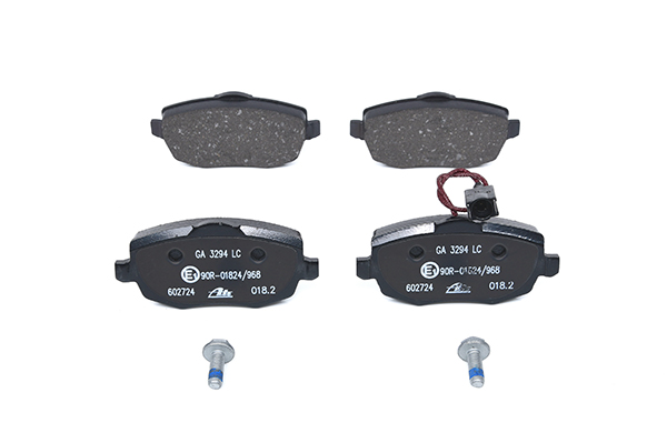 ATE 13.0460-2724.2 Brake pad set incl. wear warning contact, with brake caliper screws, with accessories-image-955399
