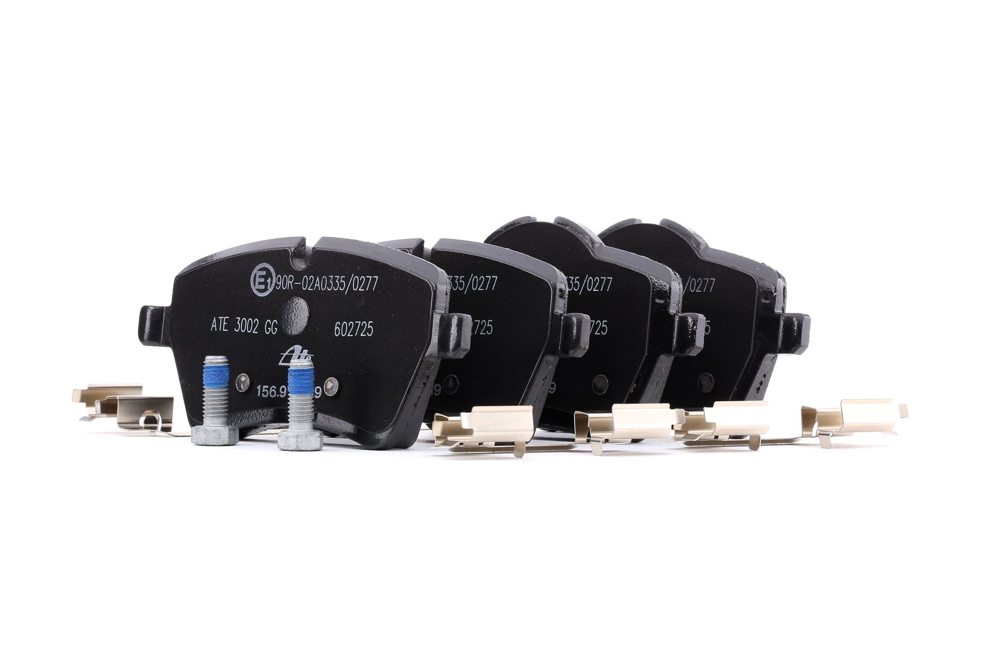 ATE 13.0460-2725.2 Brake pad set excl. wear warning contact, with brake caliper screws, with accessories-image-955400