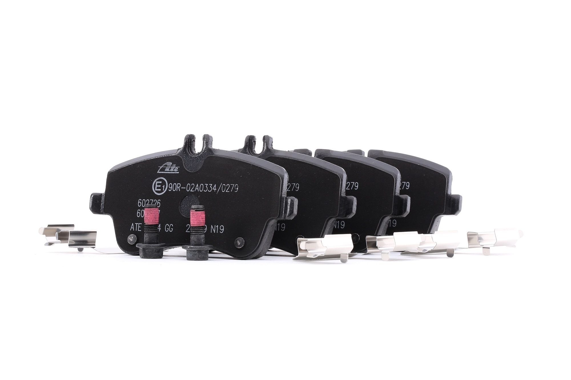 ATE 13.0460-2727.2 Brake pad set excl. wear warning contact, with brake caliper screws, with accessories-image-955402