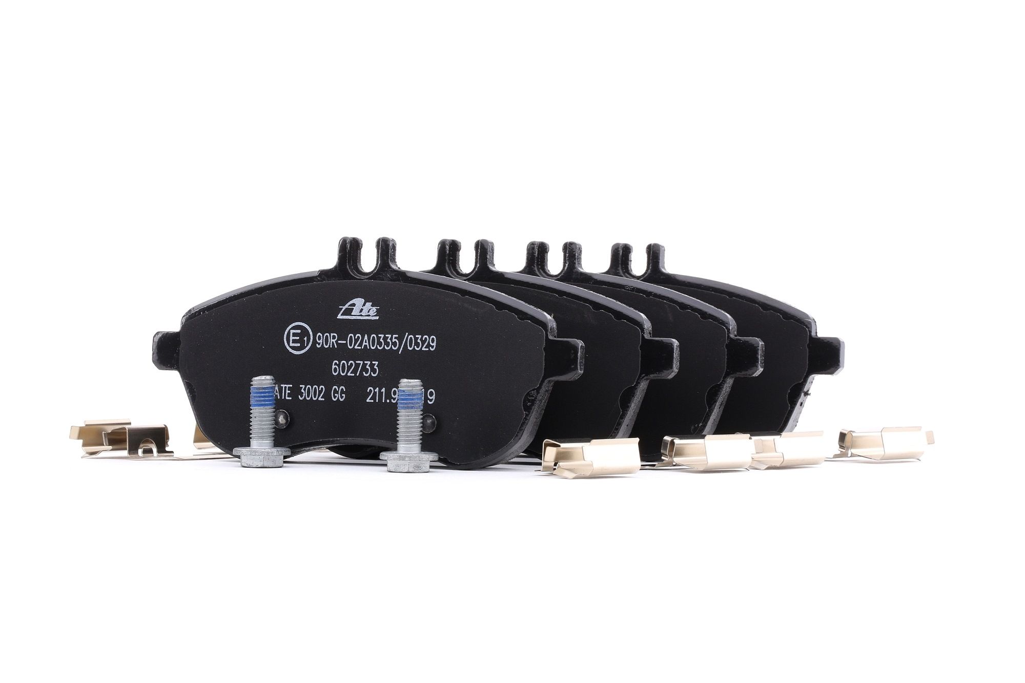 ATE 13.0460-2733.2 Brake pad set excl. wear warning contact, with brake caliper screws, with accessories-image-955408