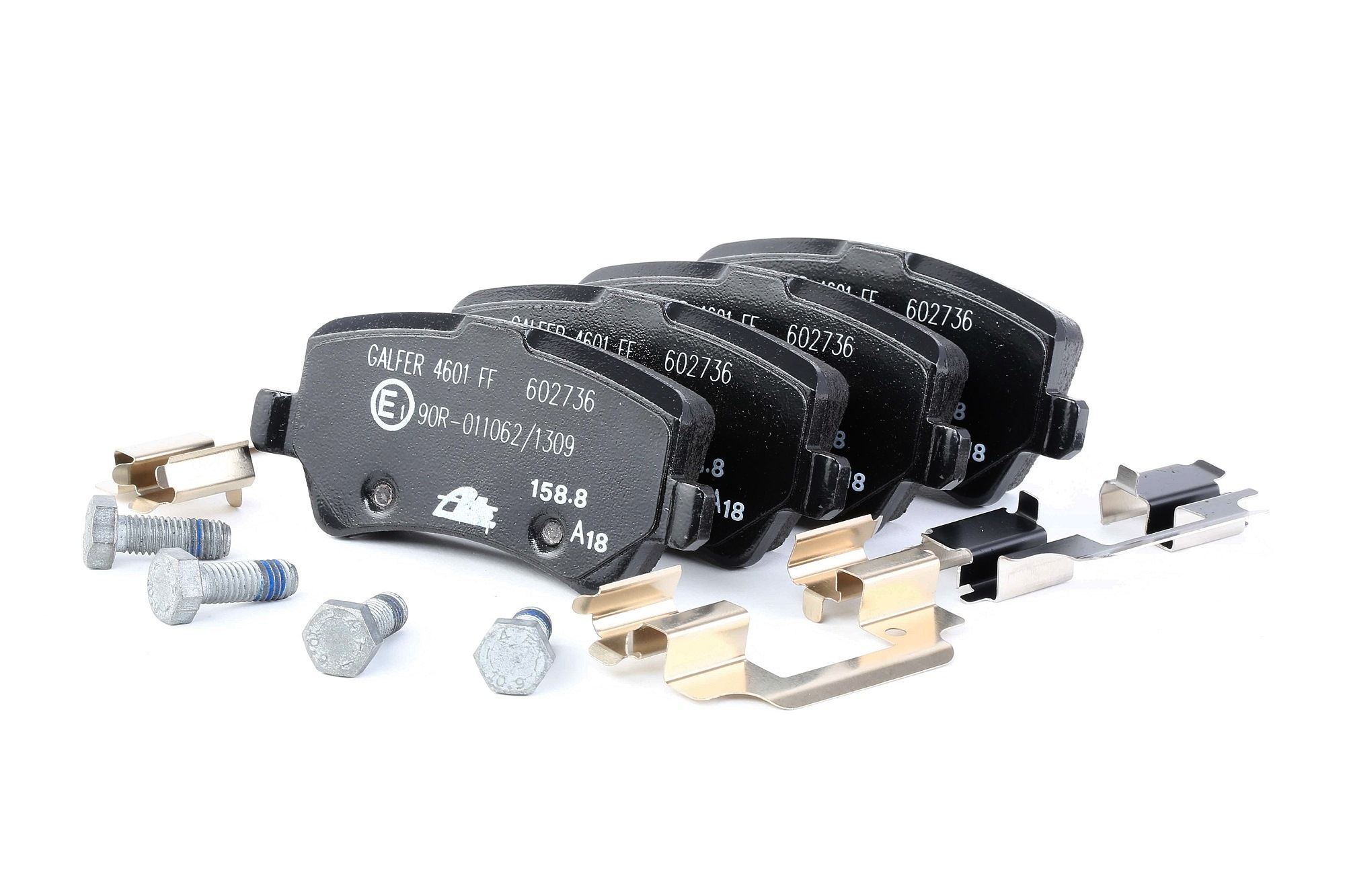 ATE 13.0460-2736.2 Brake pad set excl. wear warning contact, with brake caliper screws, with accessories-image-955411