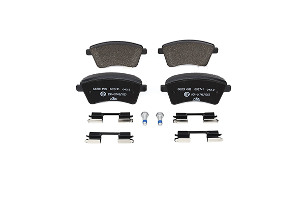 ATE 13.0460-2741.2 Brake pad set excl. wear warning contact, with brake caliper screws, with accessories-image-955416