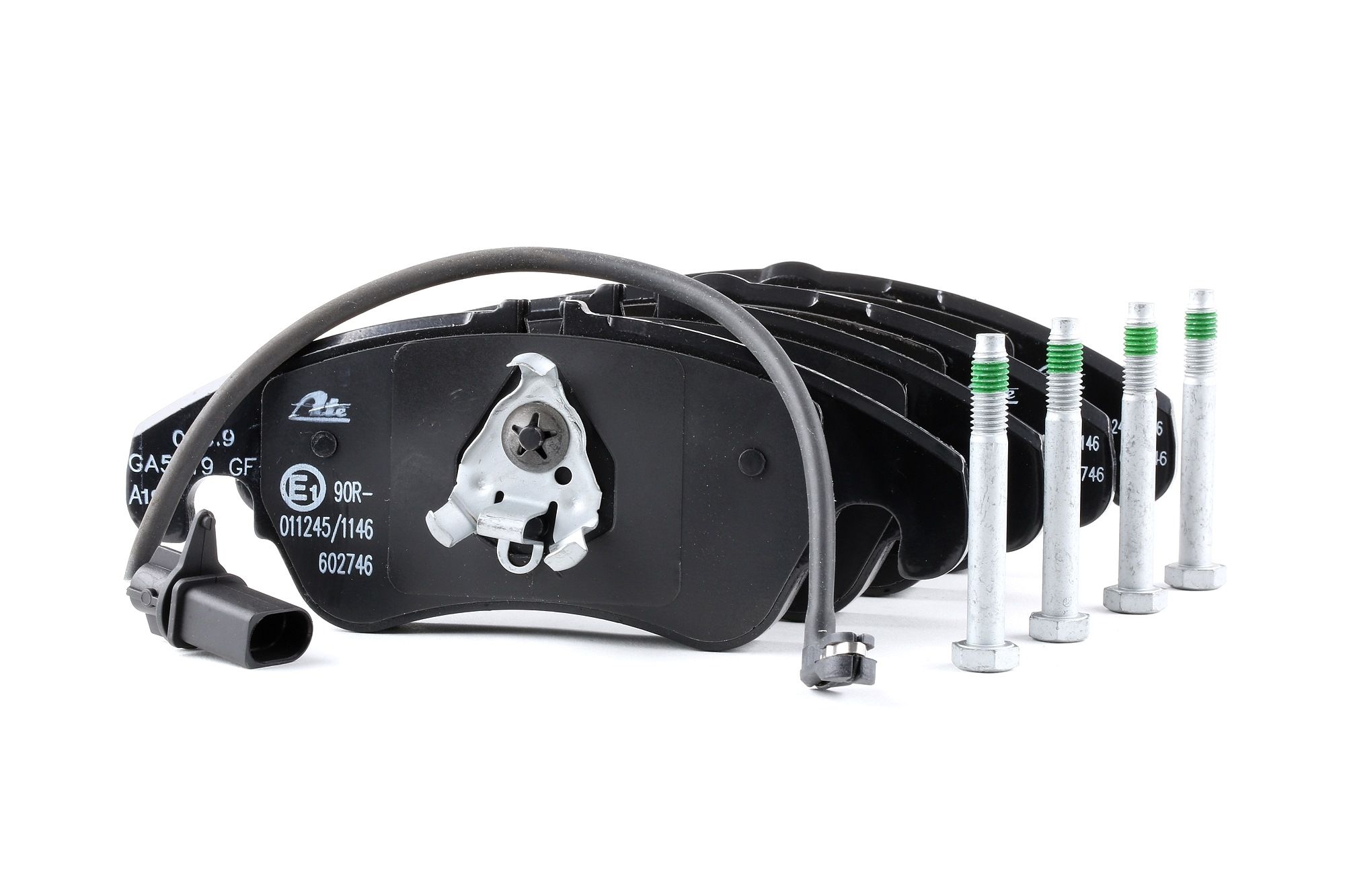 ATE 13.0460-2746.2 Brake pad set incl. wear warning contact, with brake caliper screws-image-955420