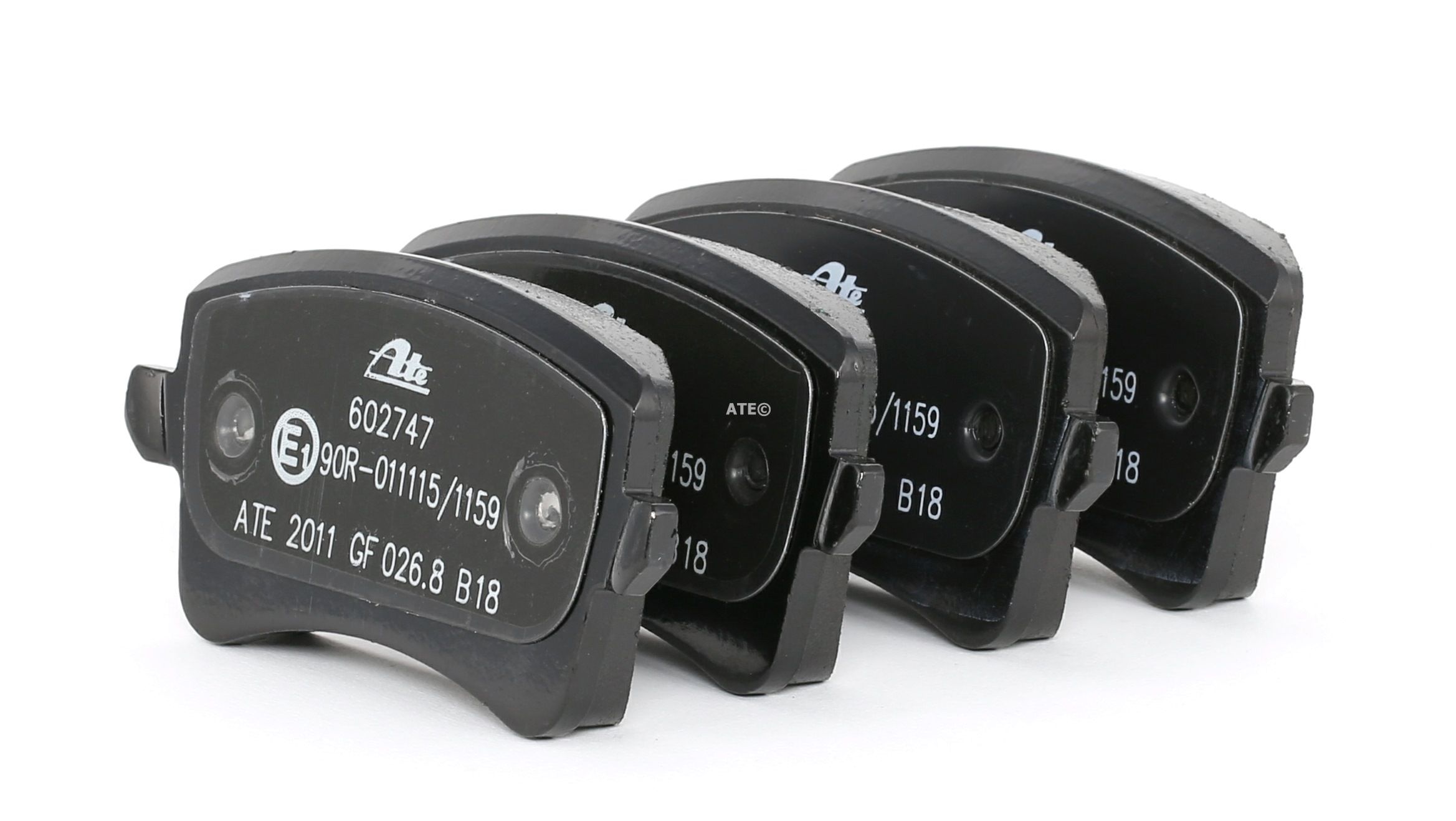 ATE 13.0460-2747.2 Brake pad set excl. wear warning contact, with brake caliper screws, with accessories-image-955421
