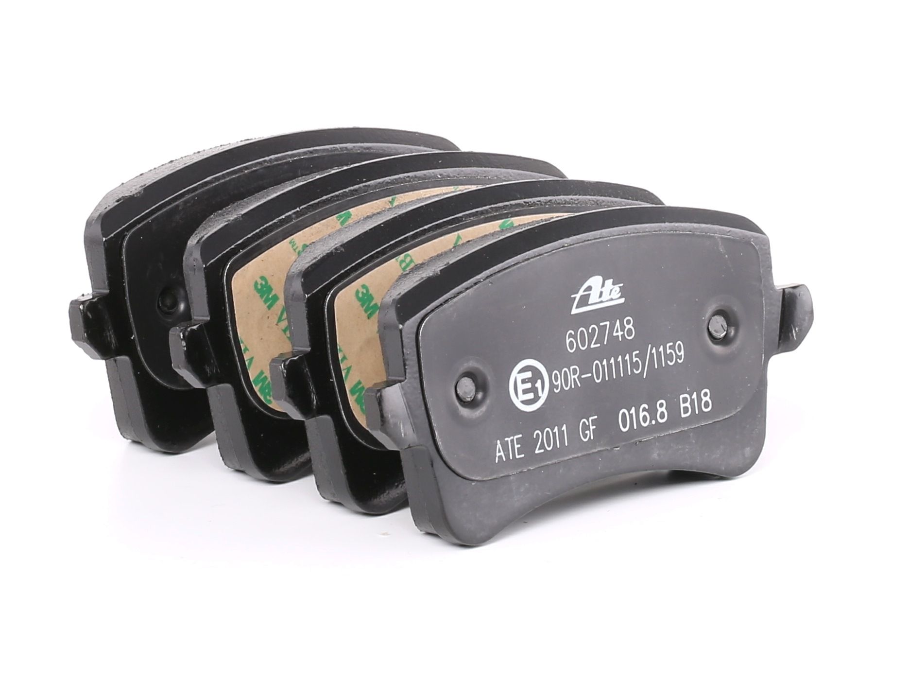 ATE 13.0460-2748.2 Brake pad set excl. wear warning contact, with brake caliper screws, with accessories-image-955422